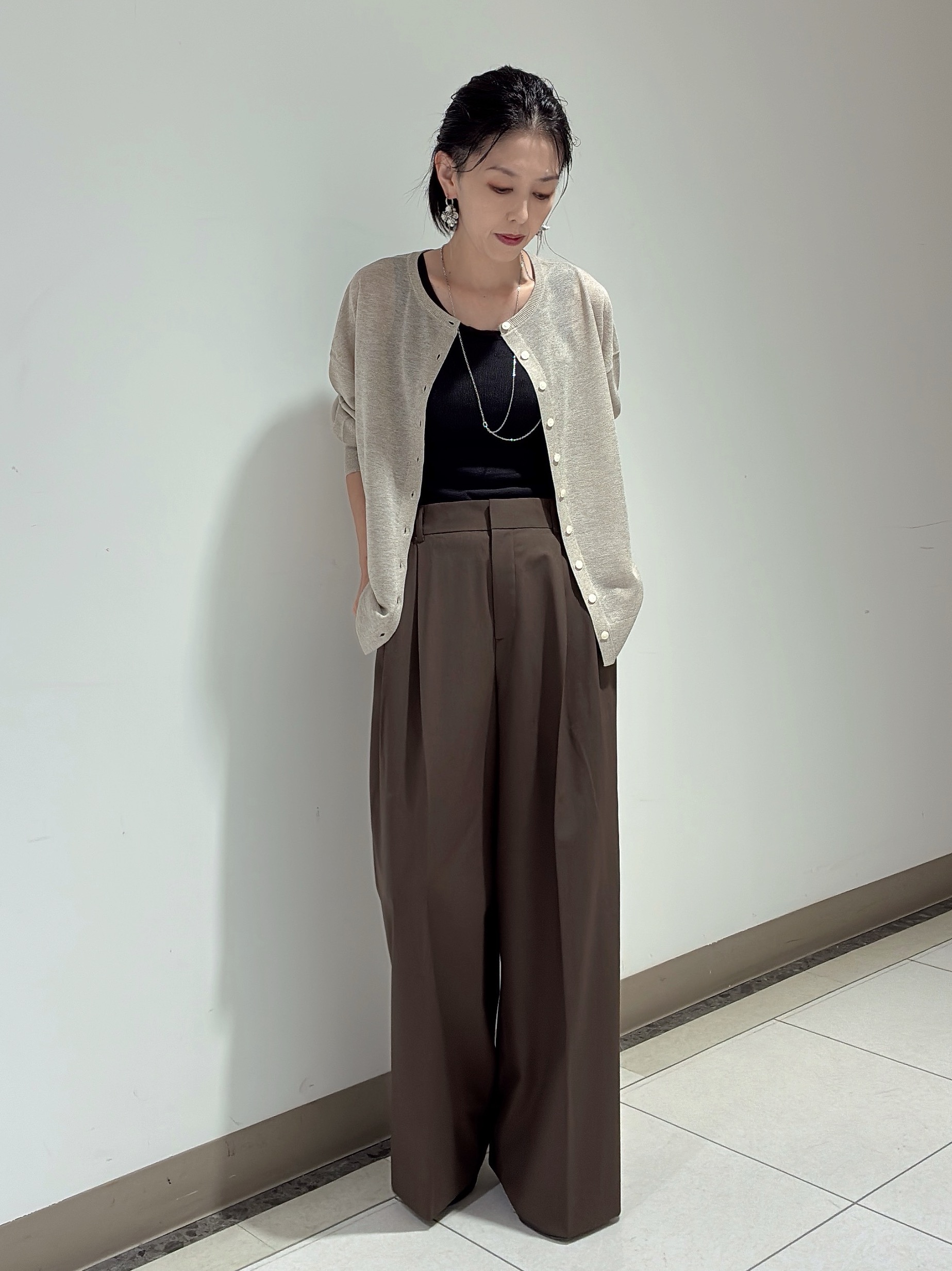 環さんの「UNTITLED｜【アンサンブル可】前後2WAYカーディガン」を使ったコーディネート