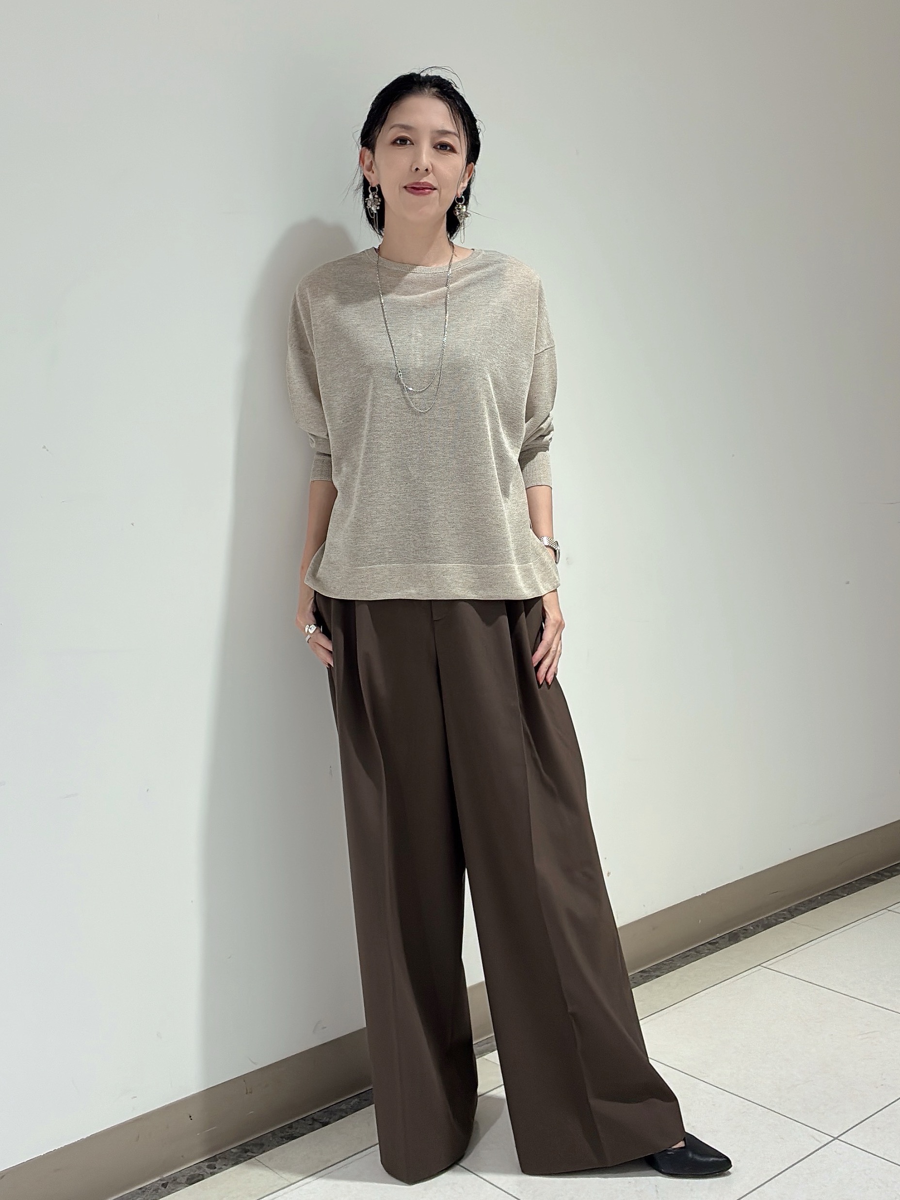 環さんの「UNTITLED｜【アンサンブル可】前後2WAYカーディガン」を使ったコーディネート