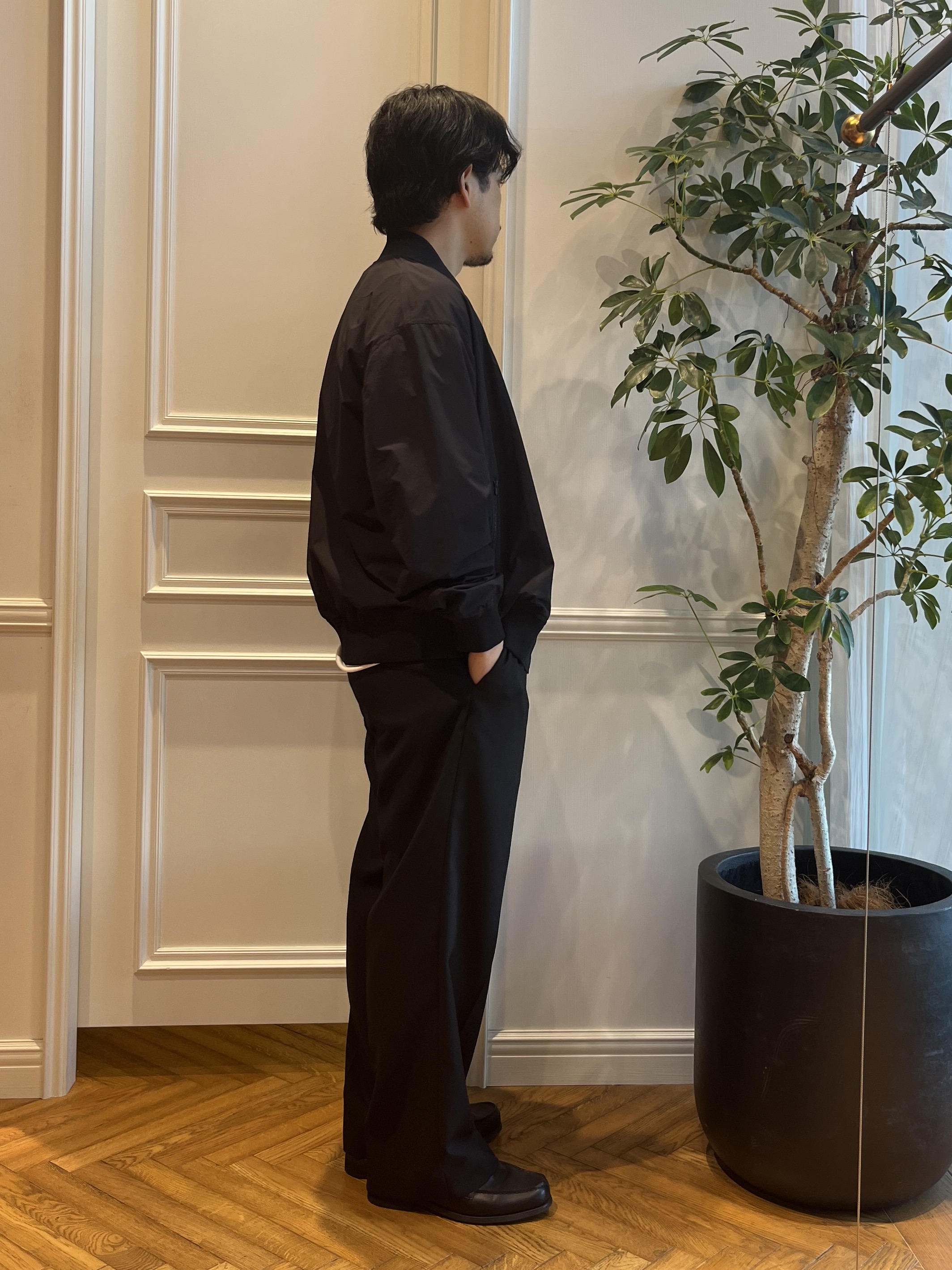 Tokuさんの「DRESSTERIOR｜【干場義雅&times;K－3B&times;DRESSTERIOR】ブラックMA－1」を使ったコーディネート