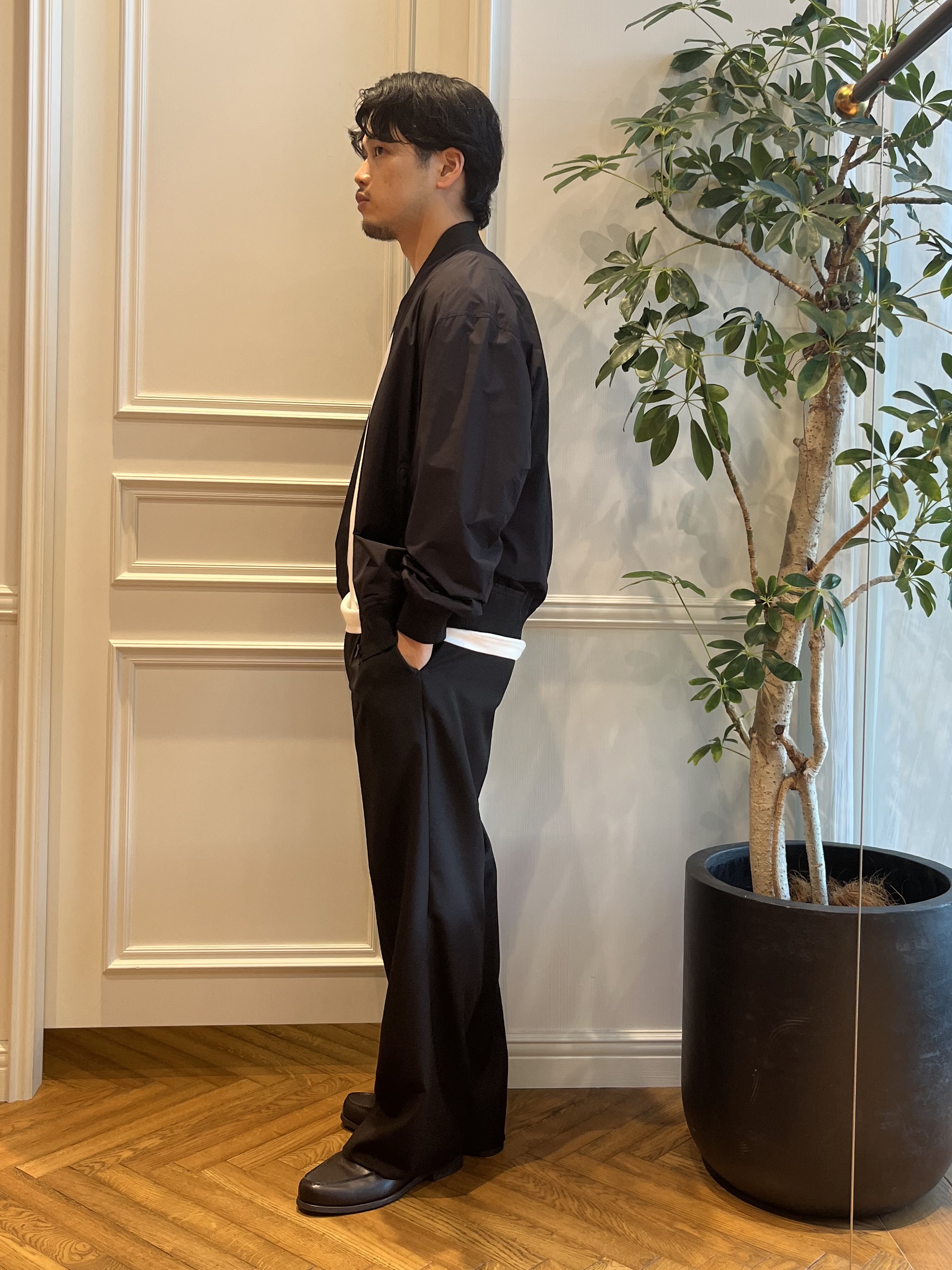 Tokuさんの「DRESSTERIOR｜【干場義雅&times;K－3B&times;DRESSTERIOR】ブラックMA－1」を使ったコーディネート
