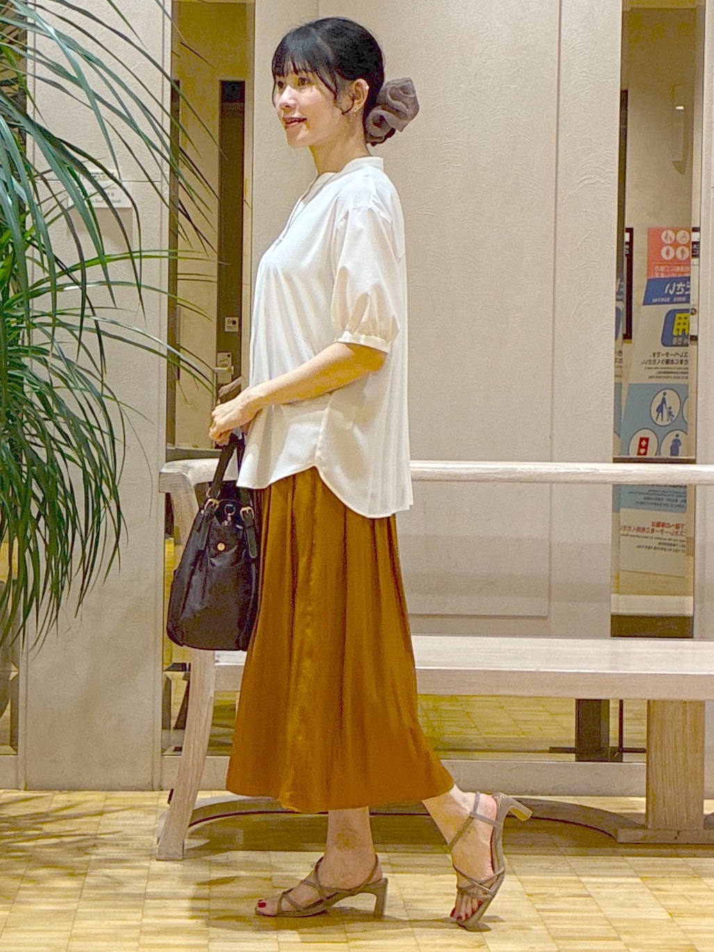  beni_gingerさんの「Reflect｜【手洗い可】異素材ドッキングブラウス」を使ったコーディネート