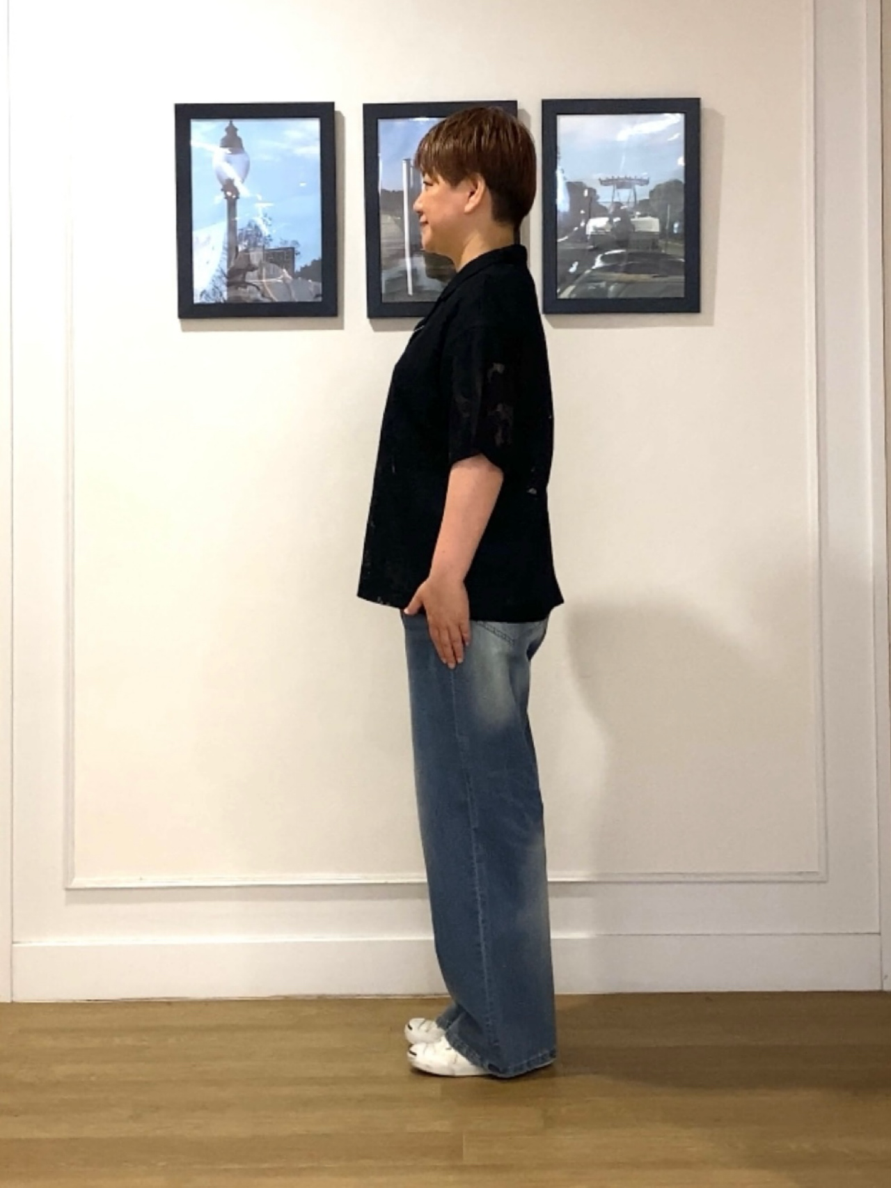 Hiroさんの「Dessin｜カラミレース 開襟シャツ」を使ったコーディネート