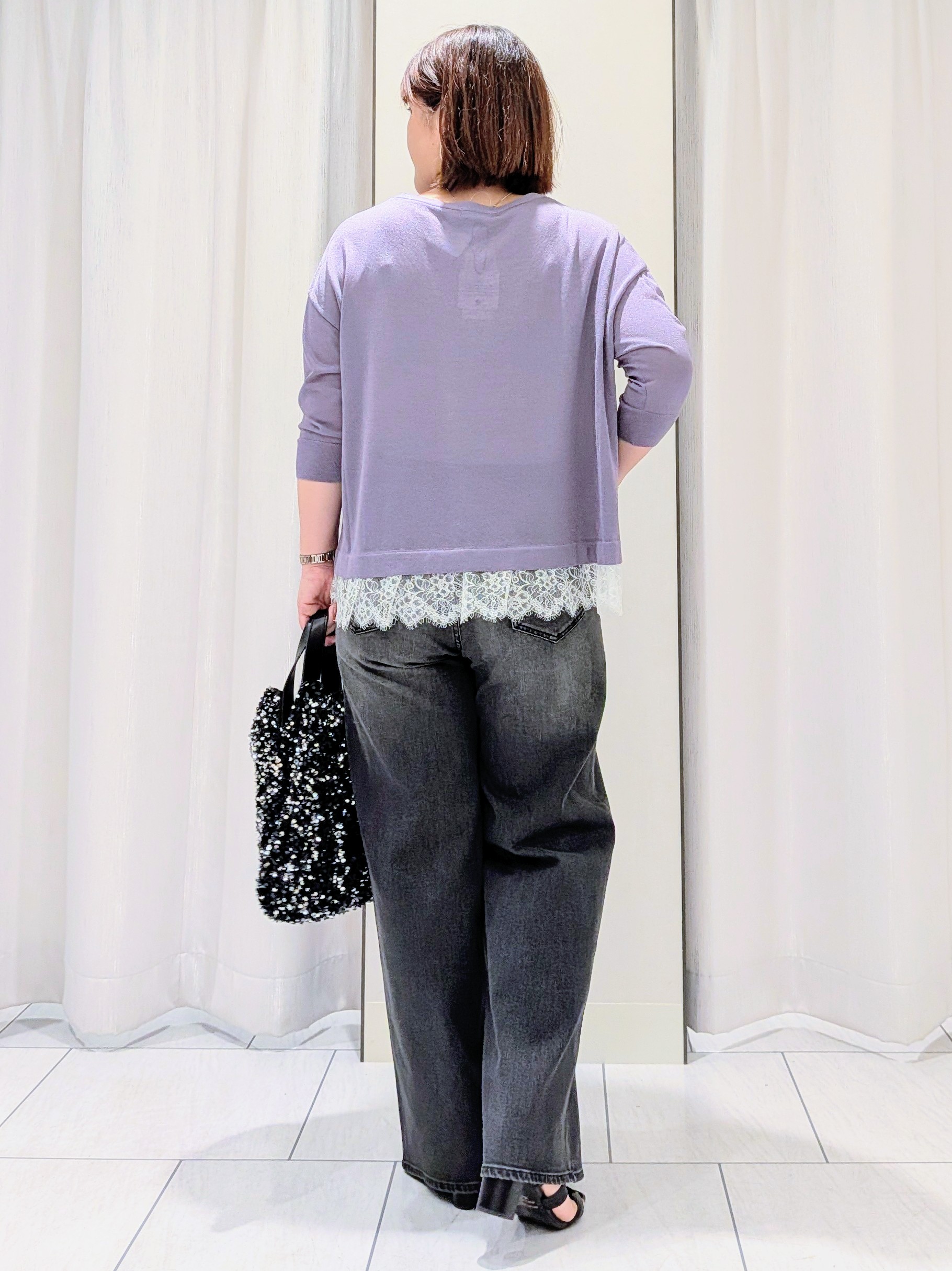 Onumaさんの「UNTITLED｜シアーチェックシャツブラウス」を使ったコーディネート