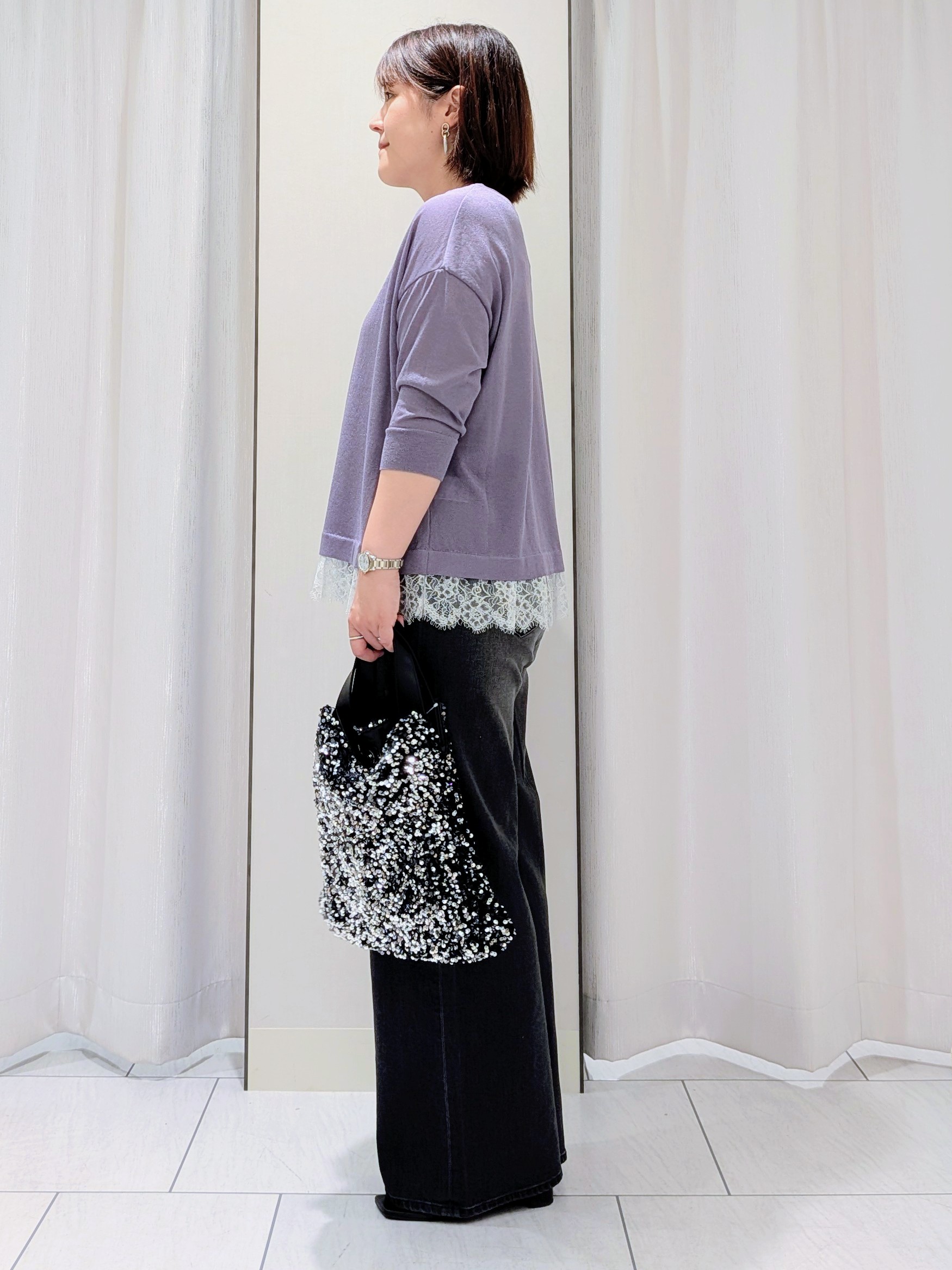Onumaさんの「UNTITLED｜シアーチェックシャツブラウス」を使ったコーディネート
