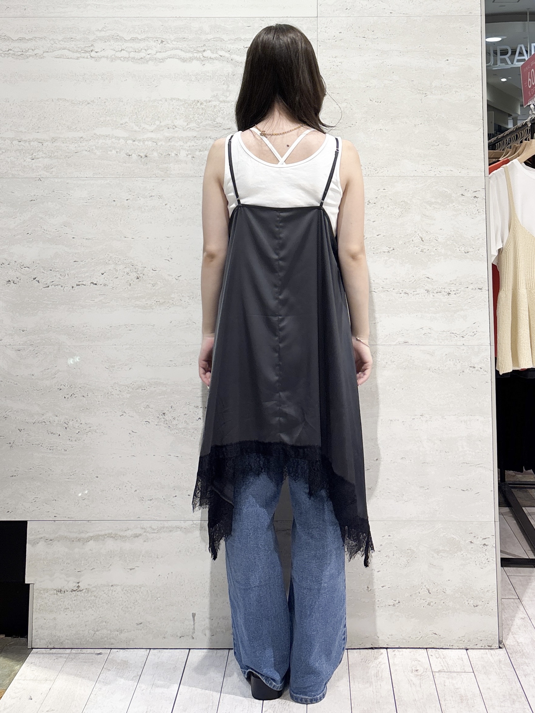 かほさんの「OPAQUE.CLIP｜オーガニックコットン混 ベーシックリブタンクトップ【洗濯機OK】」を使ったコーディネート