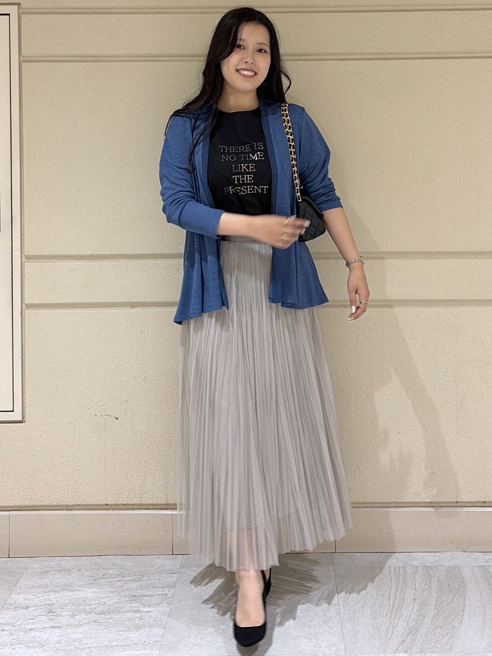 Momokaさんの「COUP DE CHANCE｜【洗える】着流しカーディガン」を使ったコーディネート