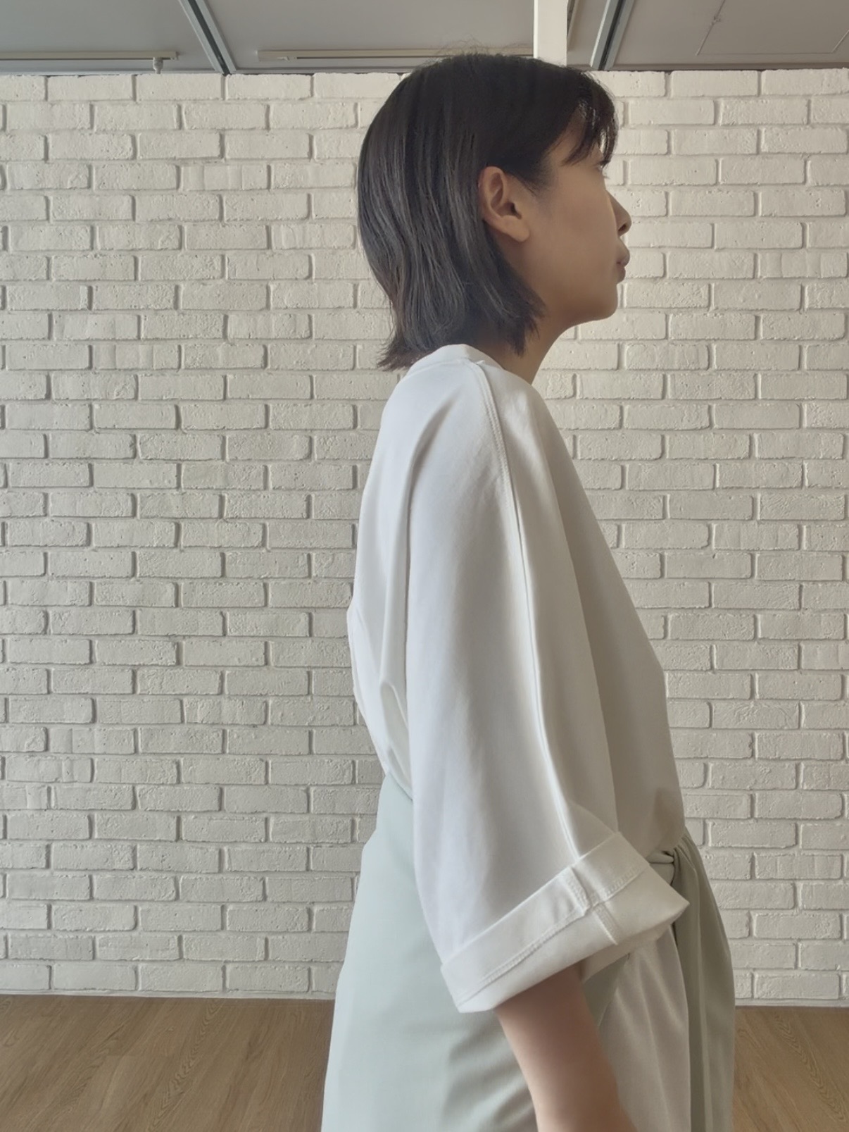 abeさんの「tk.TAKEO KIKUCHI｜【選べる7色】トロミドレープカラーシャツ/トロミ/梨地/7色/レギュラーカラー/長袖」を使ったコーディネート