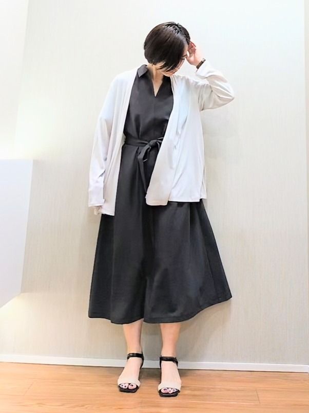 ミズタさんの「UNTITLED｜【接触冷感/UVカット/遮熱機能】フライスジャージカーディガン」を使ったコーディネート