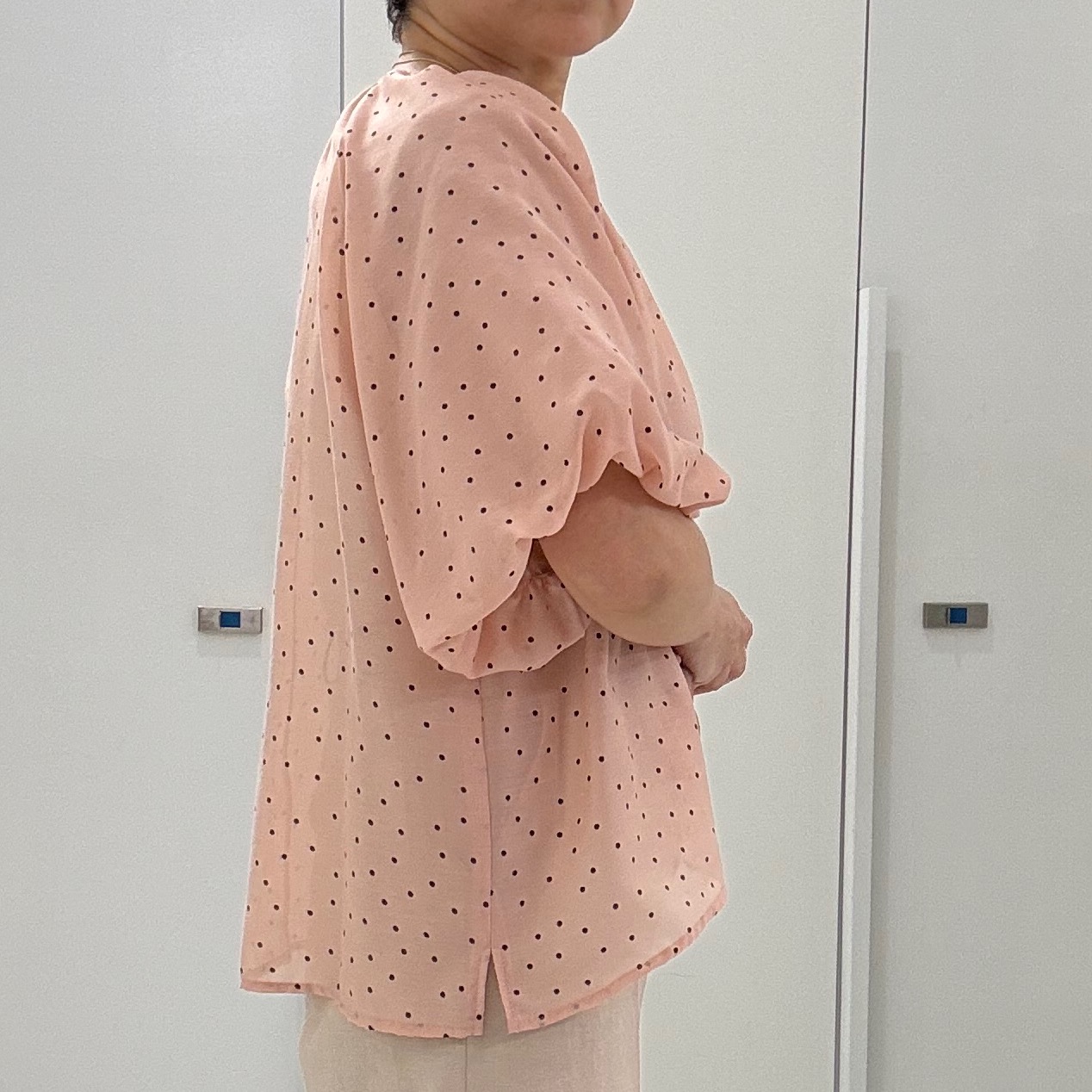 hIさんの「COUP DE CHANCE｜シアードットブラウス」を使ったコーディネート