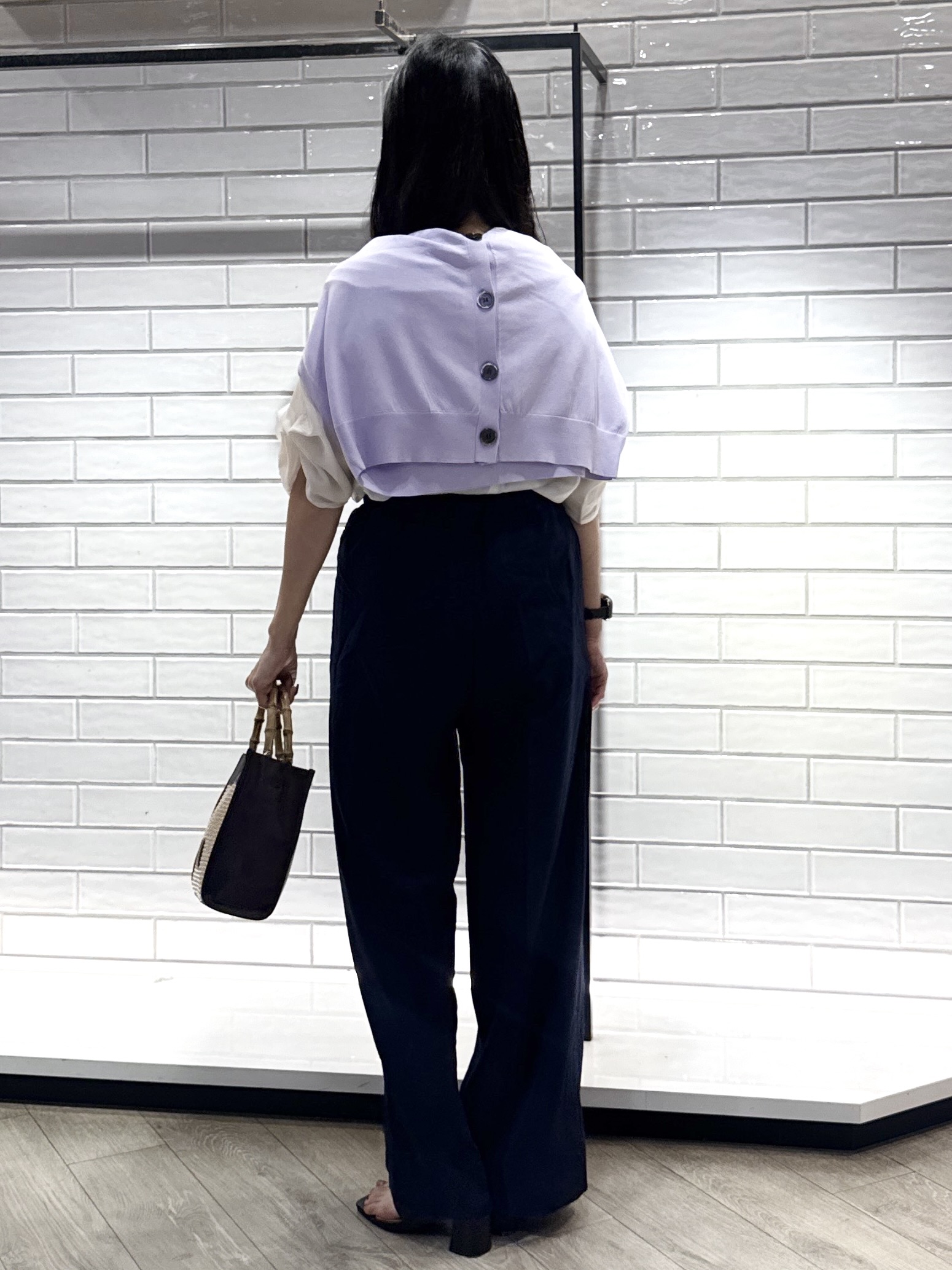 yuicciさんの「OPAQUE.CLIP｜【UV／接触冷感】Vネックリラクシーニットカーディガン《洗濯機OK／抗ピル》」を使ったコーディネート