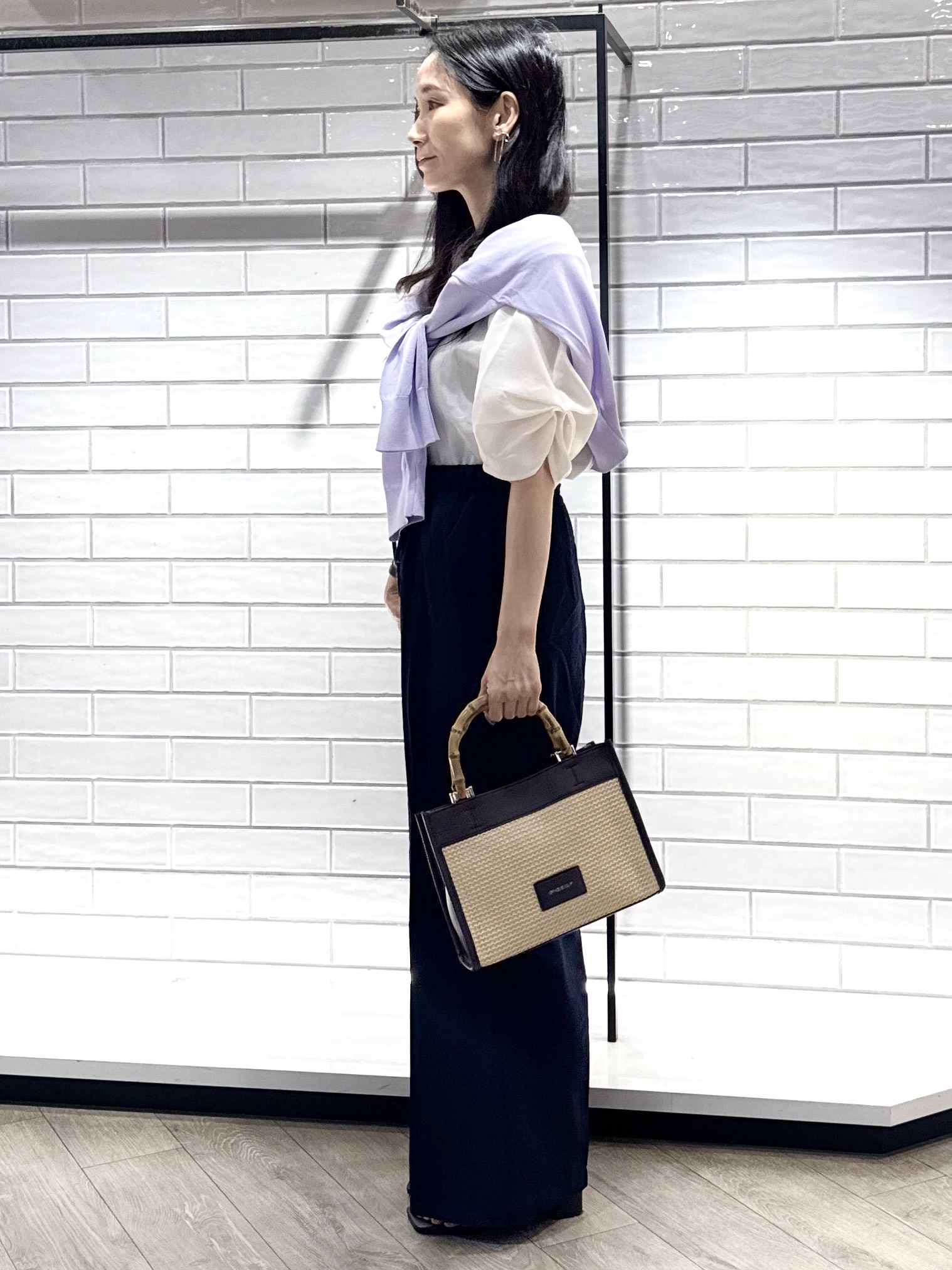 yuicciさんの「OPAQUE.CLIP｜【UV／接触冷感】Vネックリラクシーニットカーディガン《洗濯機OK／抗ピル》」を使ったコーディネート