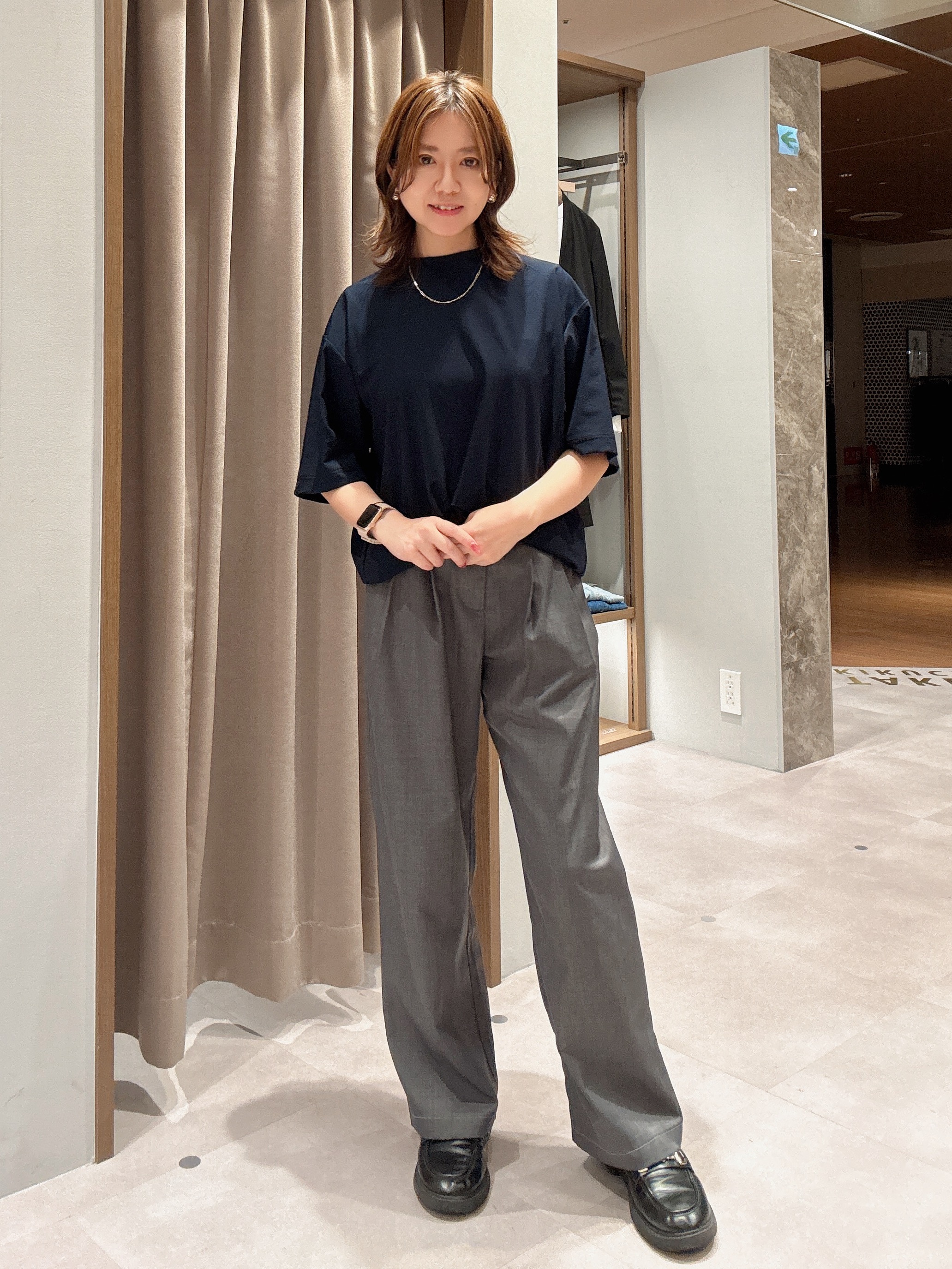 hanechanさんの「TAKEO KIKUCHI｜【通気性】AIR TOOL LIGHT Ｔシャツ」を使ったコーディネート