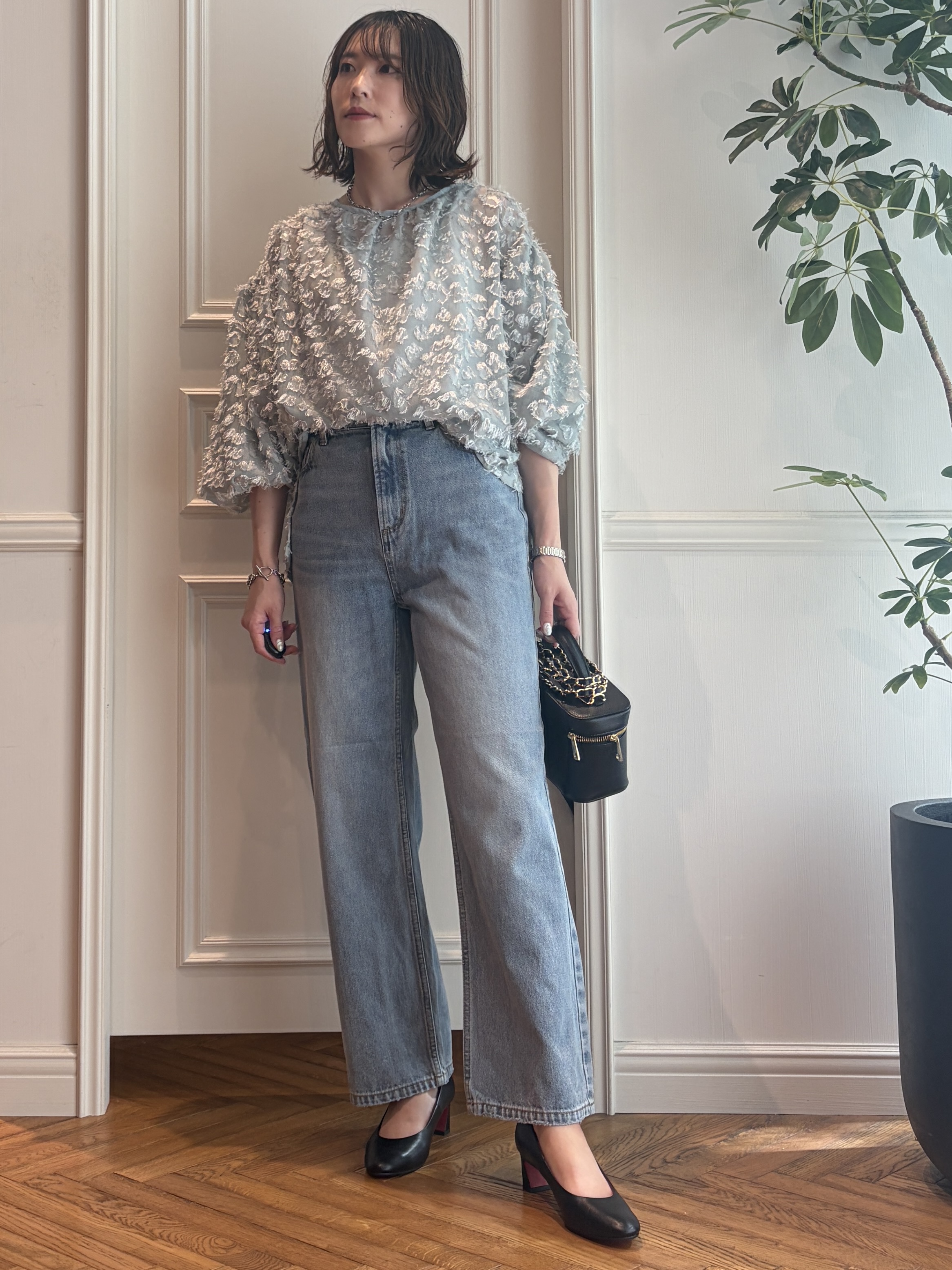 nakaoさんの「DRESSTERIOR｜ヴィンテージ ユーズド ストレートデニム」を使ったコーディネート