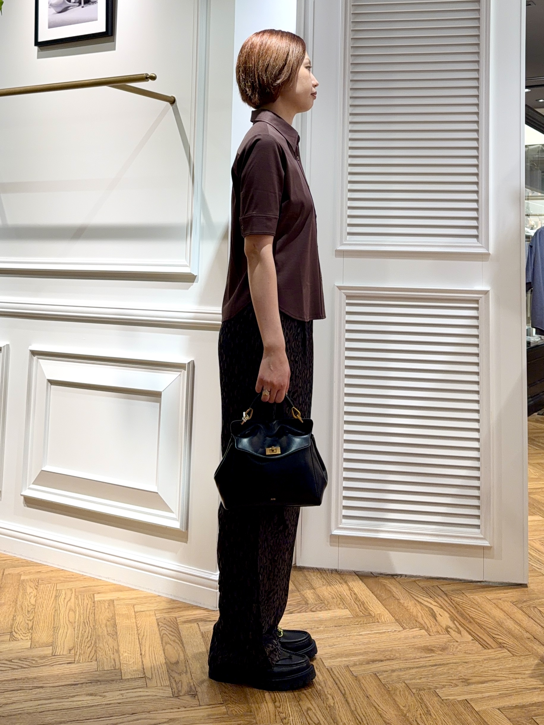 renaさんの「DRESSTERIOR｜【接触冷感／抗菌防臭／消臭】ICE CLEAR COTTON ハーフスリーブシャツ」を使ったコーディネート