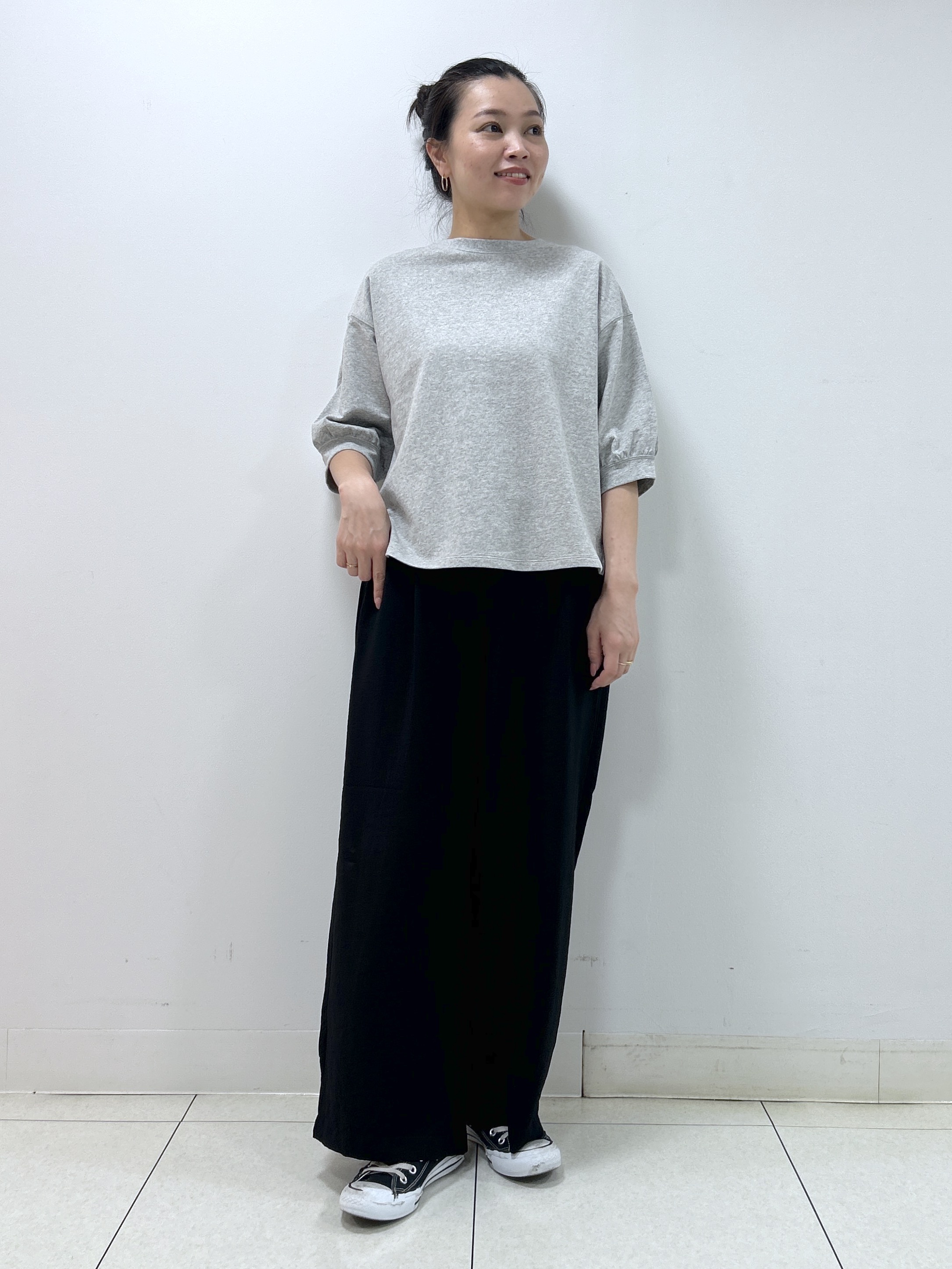 Kaiさんの「Dessin｜バックヘンリーカットソー5分袖」を使ったコーディネート