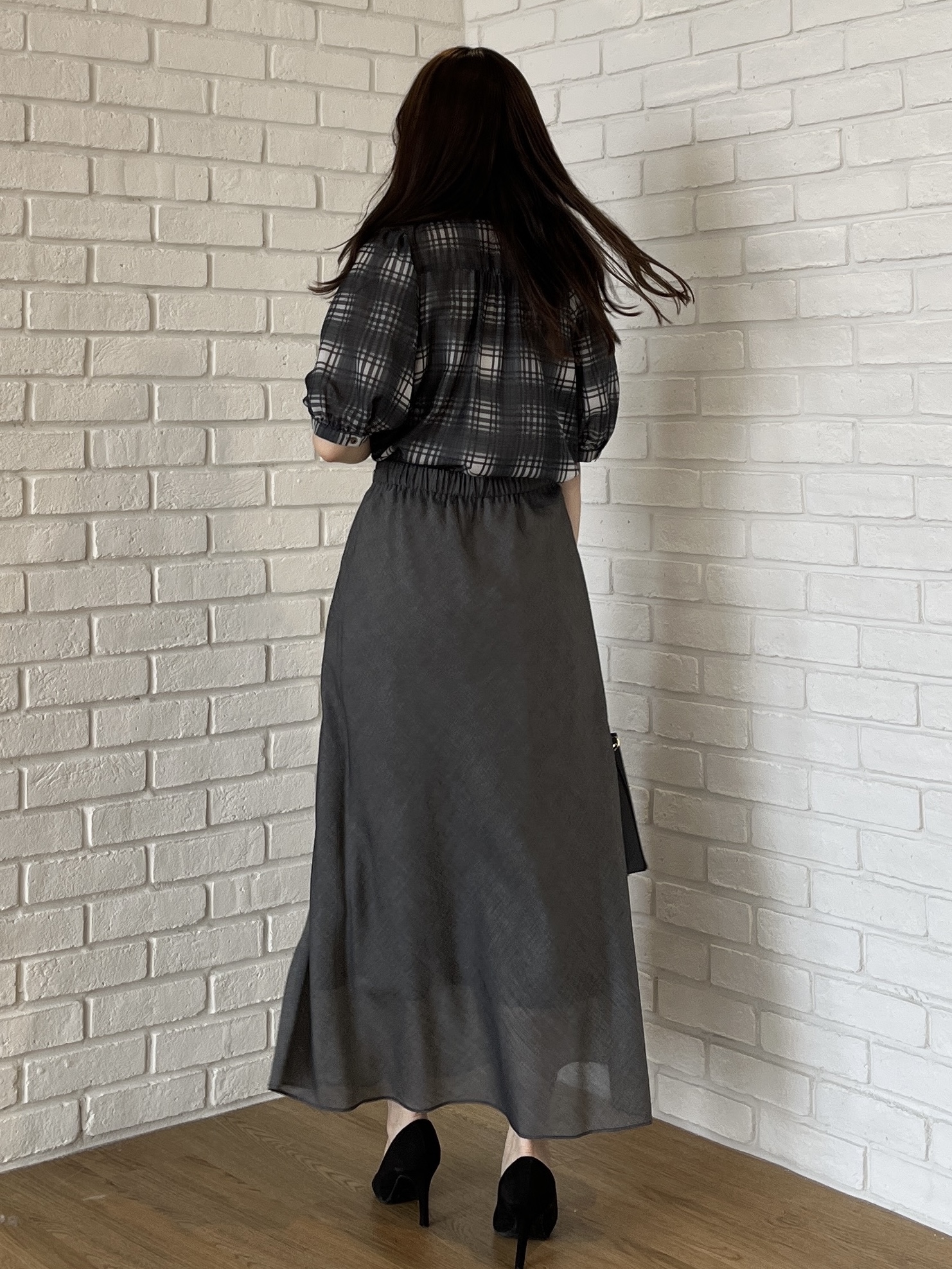 Saekoさんの「COUP DE CHANCE｜【手洗い可／セットアップ可】フリルネックブラウス」を使ったコーディネート