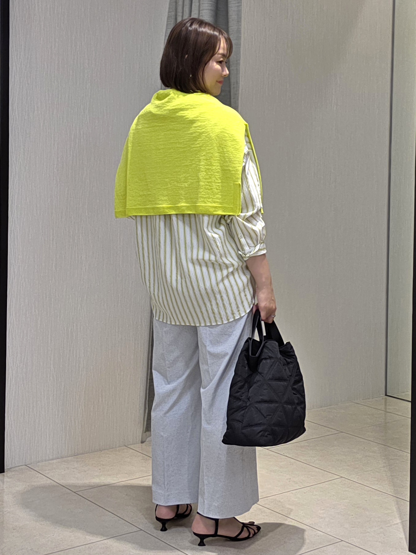 naokoさんの「UNTITLED｜ストライプシャツ」を使ったコーディネート