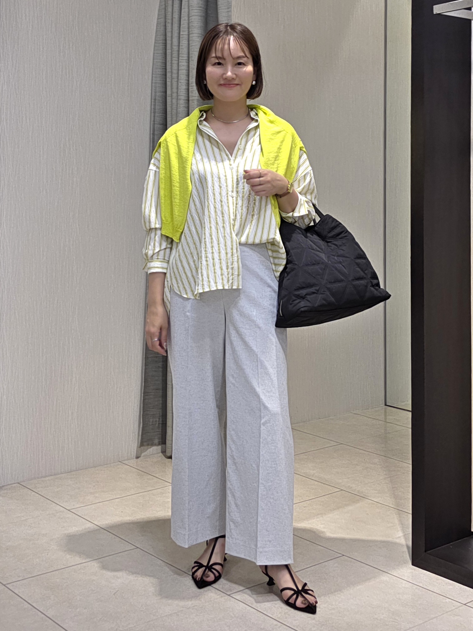 naokoさんの「UNTITLED｜ストライプシャツ」を使ったコーディネート