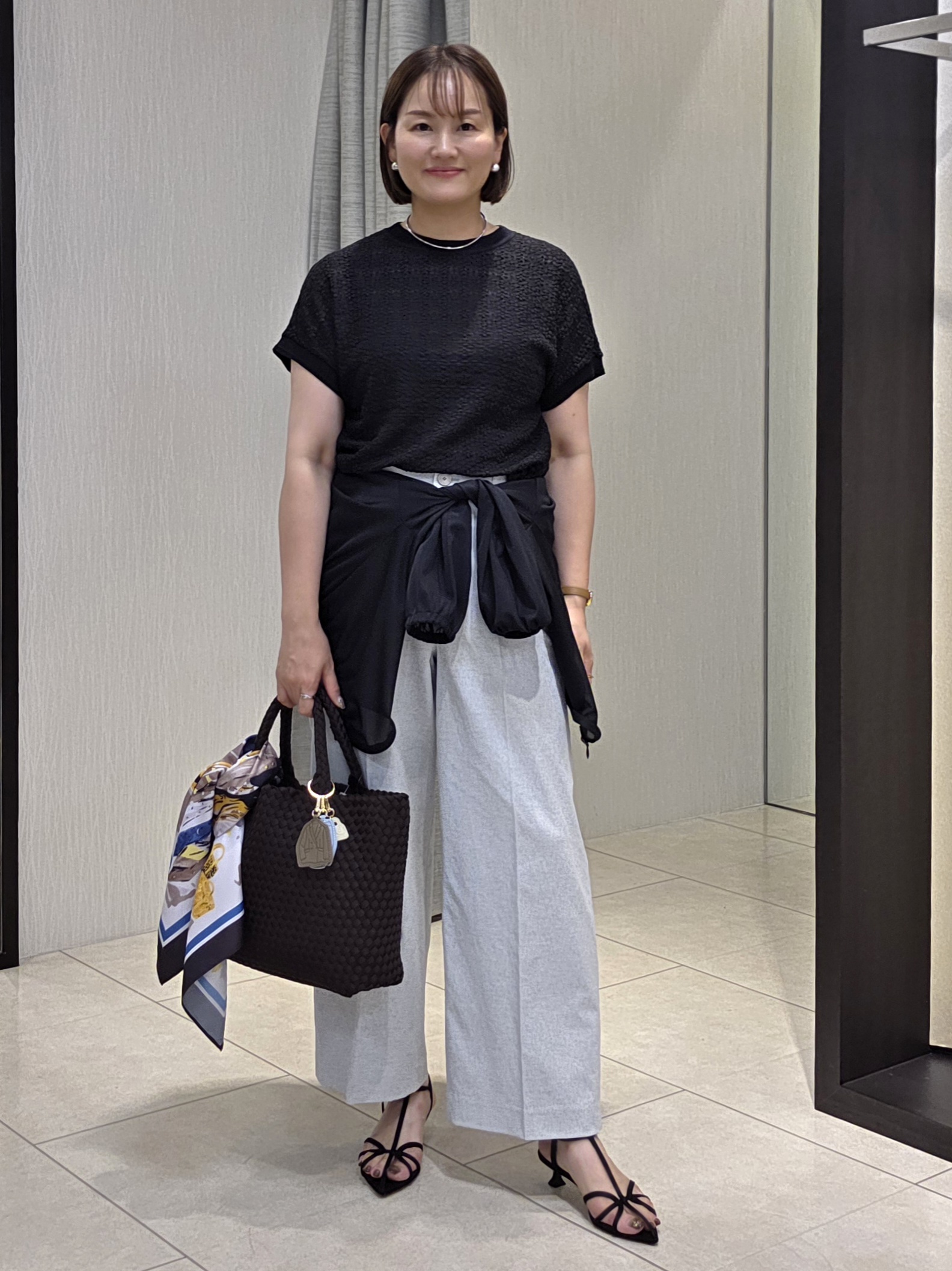 naokoさんの「UNTITLED｜【洗える／シアー】ミニヨンレースプルオーバー」を使ったコーディネート