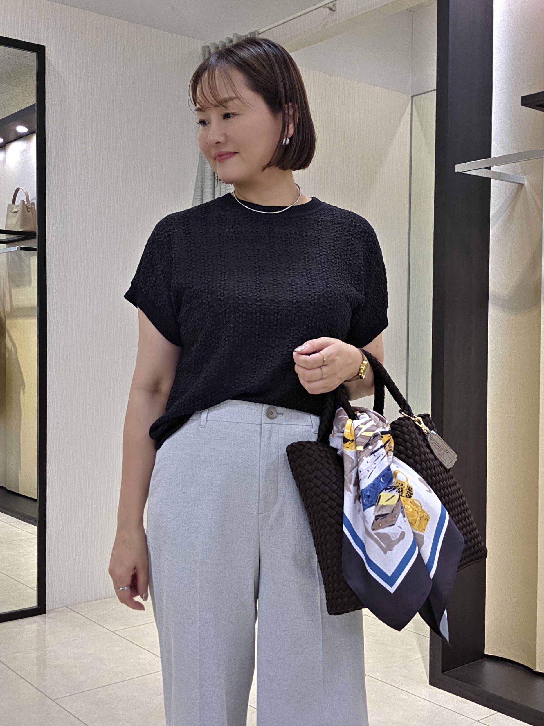 naokoさんの「UNTITLED｜【洗える／シアー】ミニヨンレースプルオーバー」を使ったコーディネート