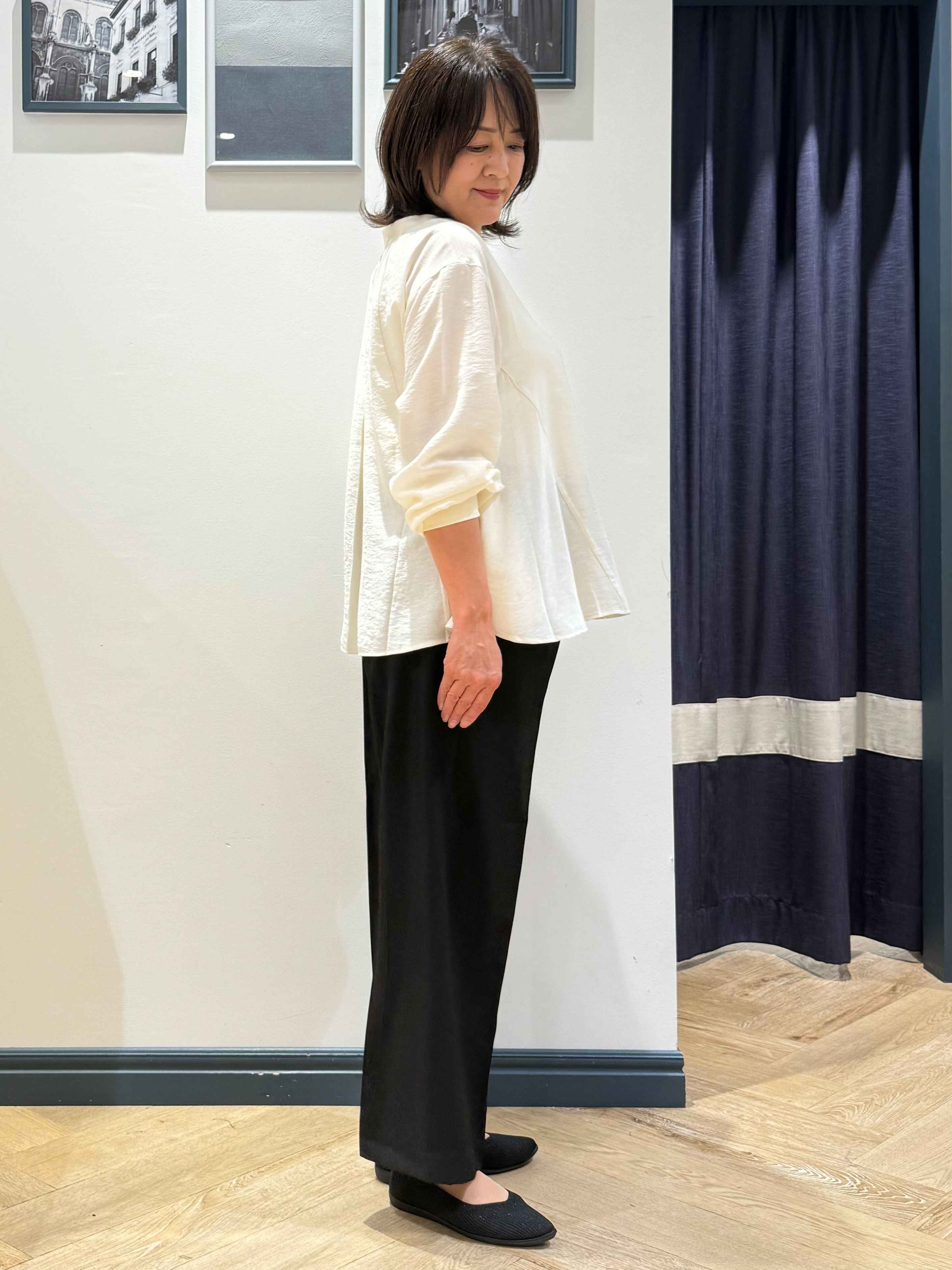 Lilyさんの「grove｜シアーシャツカーディガン」を使ったコーディネート