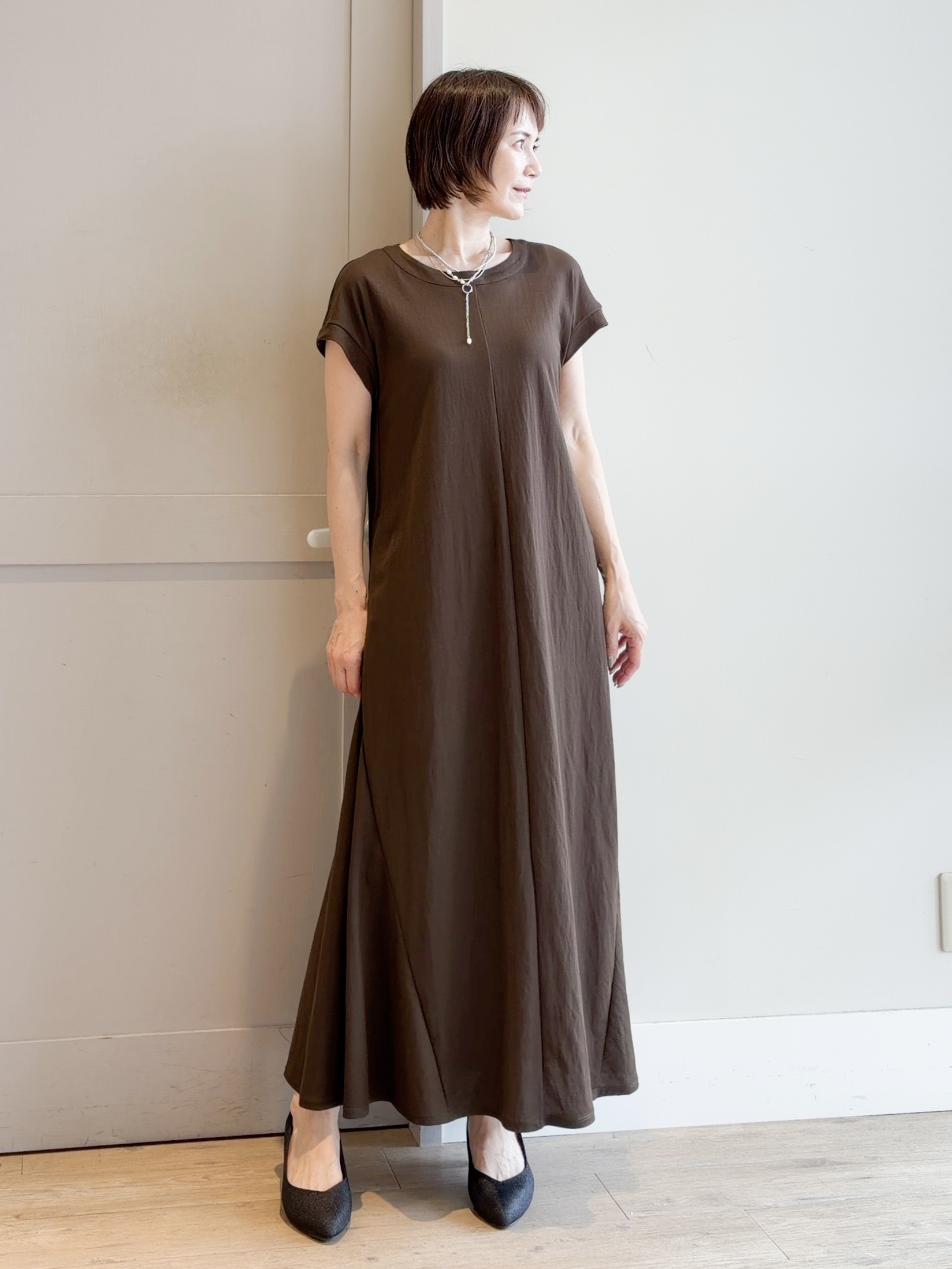 yamakoさんの「grove｜シアードットカーディガン」を使ったコーディネート