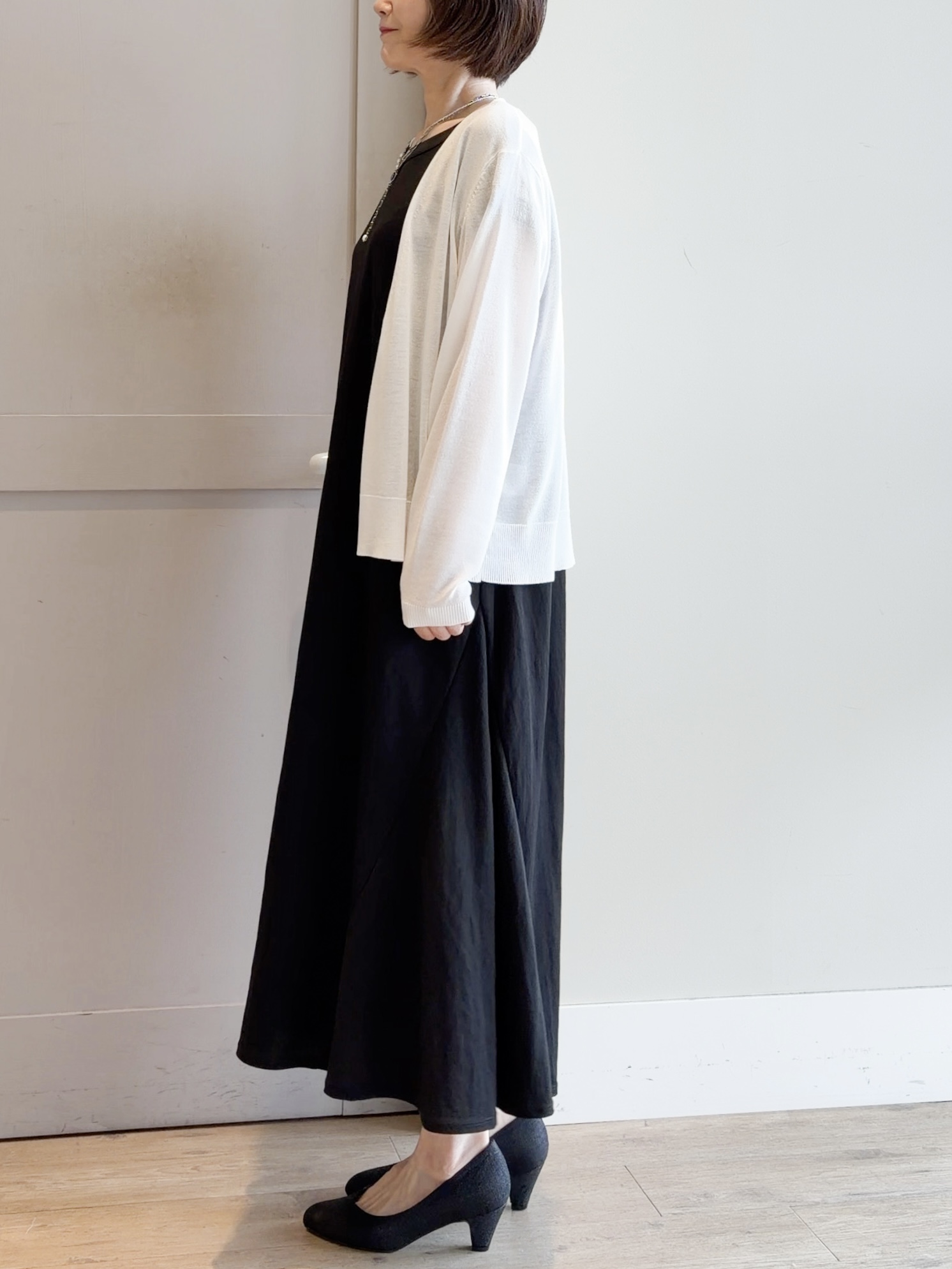 yamakoさんの「grove｜高評価！【接触冷感／UVカットetc】ベーシックショートカーディガン」を使ったコーディネート
