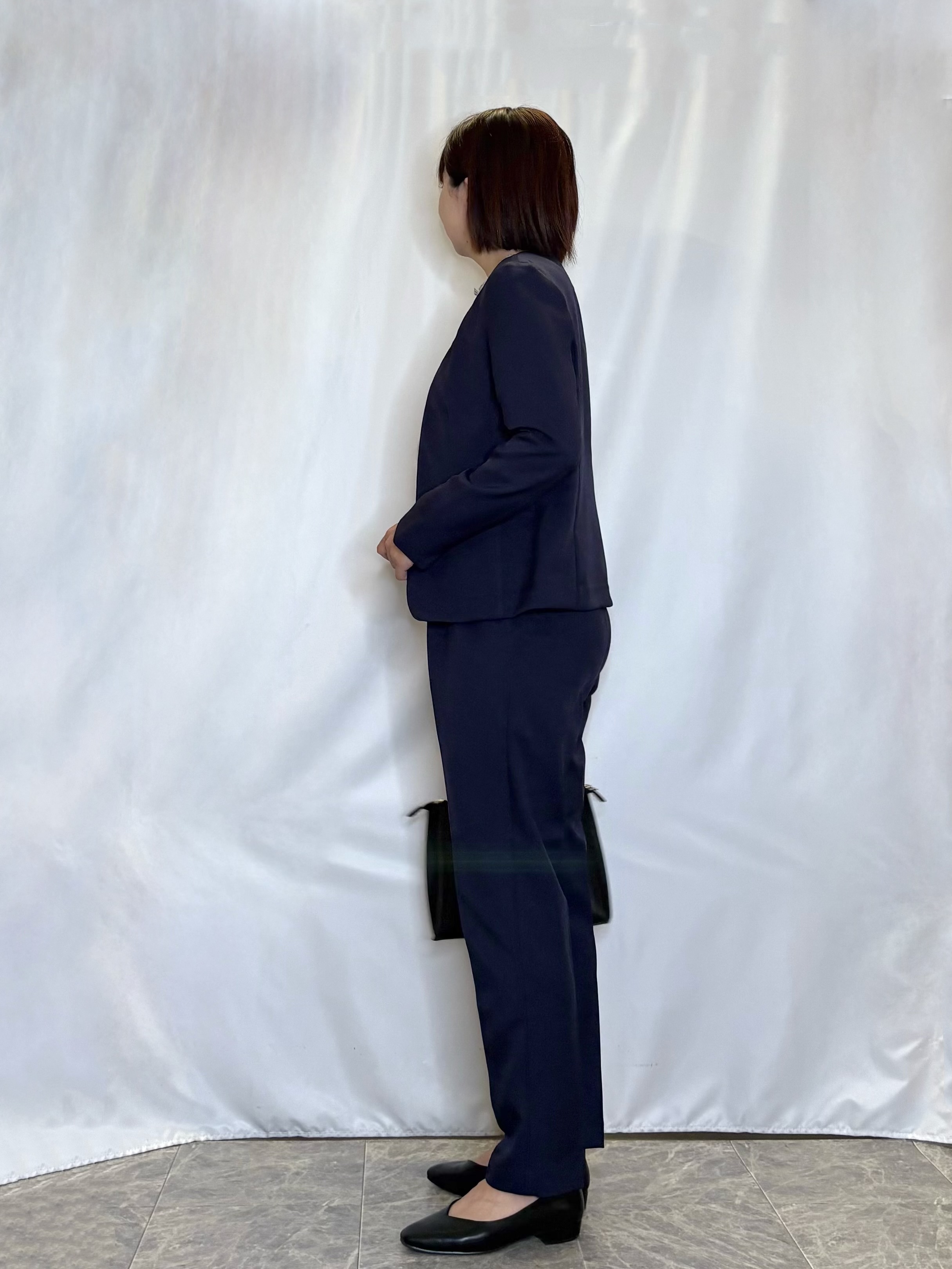 ネリさんの「SHOO･LA･RUE｜【セットアップ可/通勤/洗濯機可/SS-LL】女性らしく決まる カラーレスジャケット」を使ったコーディネート