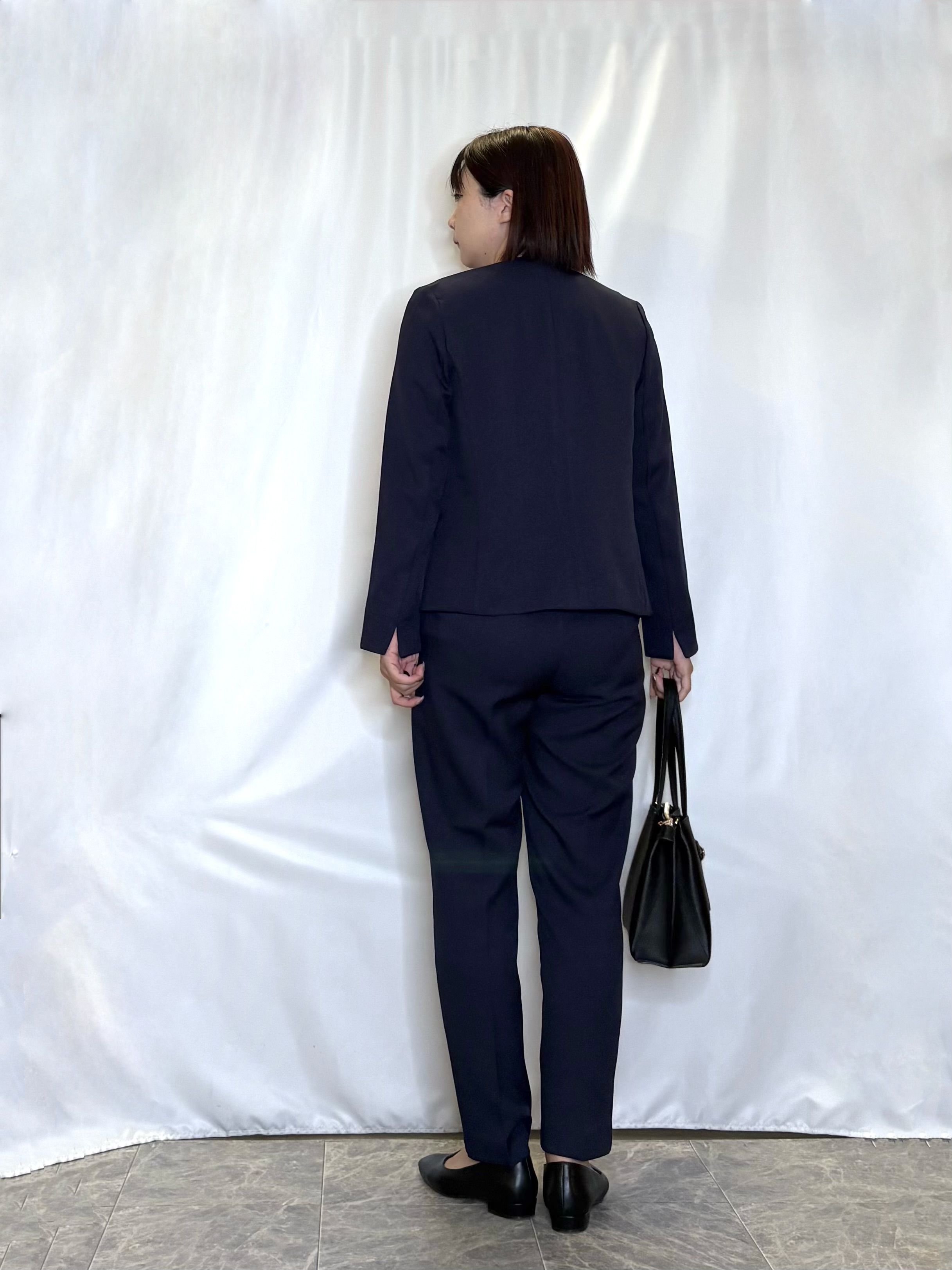 ネリさんの「SHOO･LA･RUE｜【セットアップ可/通勤/洗濯機可/SS-LL】女性らしく決まる カラーレスジャケット」を使ったコーディネート