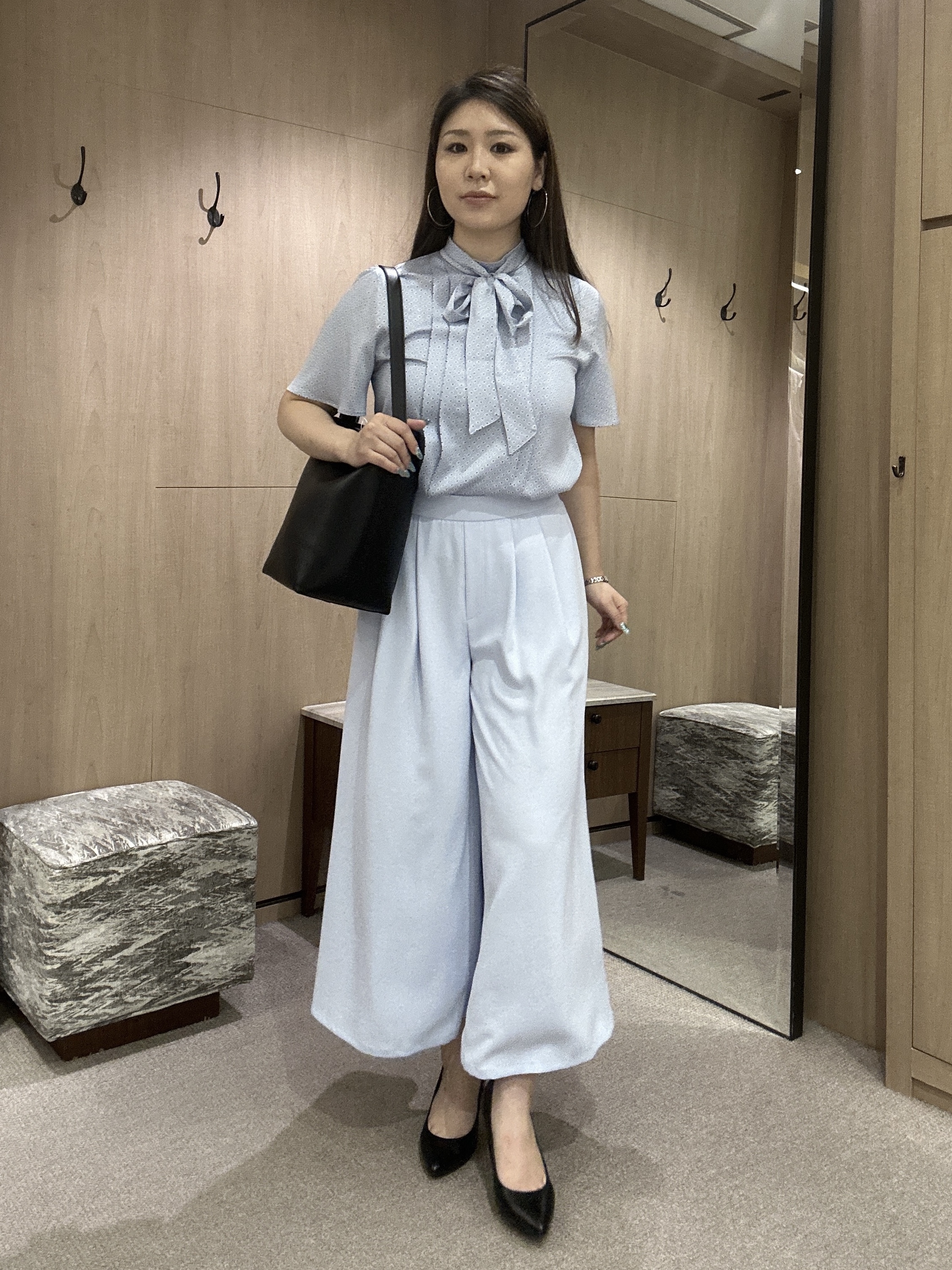YURIさんの「UNTITLED｜ダイヤジオメプリントブラウス」を使ったコーディネート