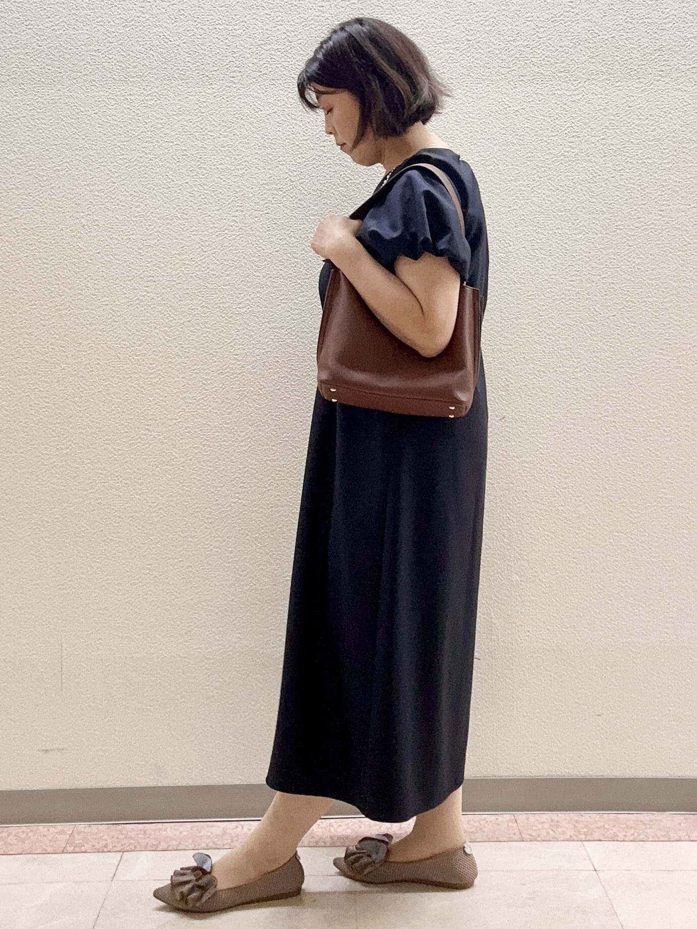 chinatsuさんの「Reflect｜【UVカット／手洗い可】パフスリーブ Vネックワンピース」を使ったコーディネート