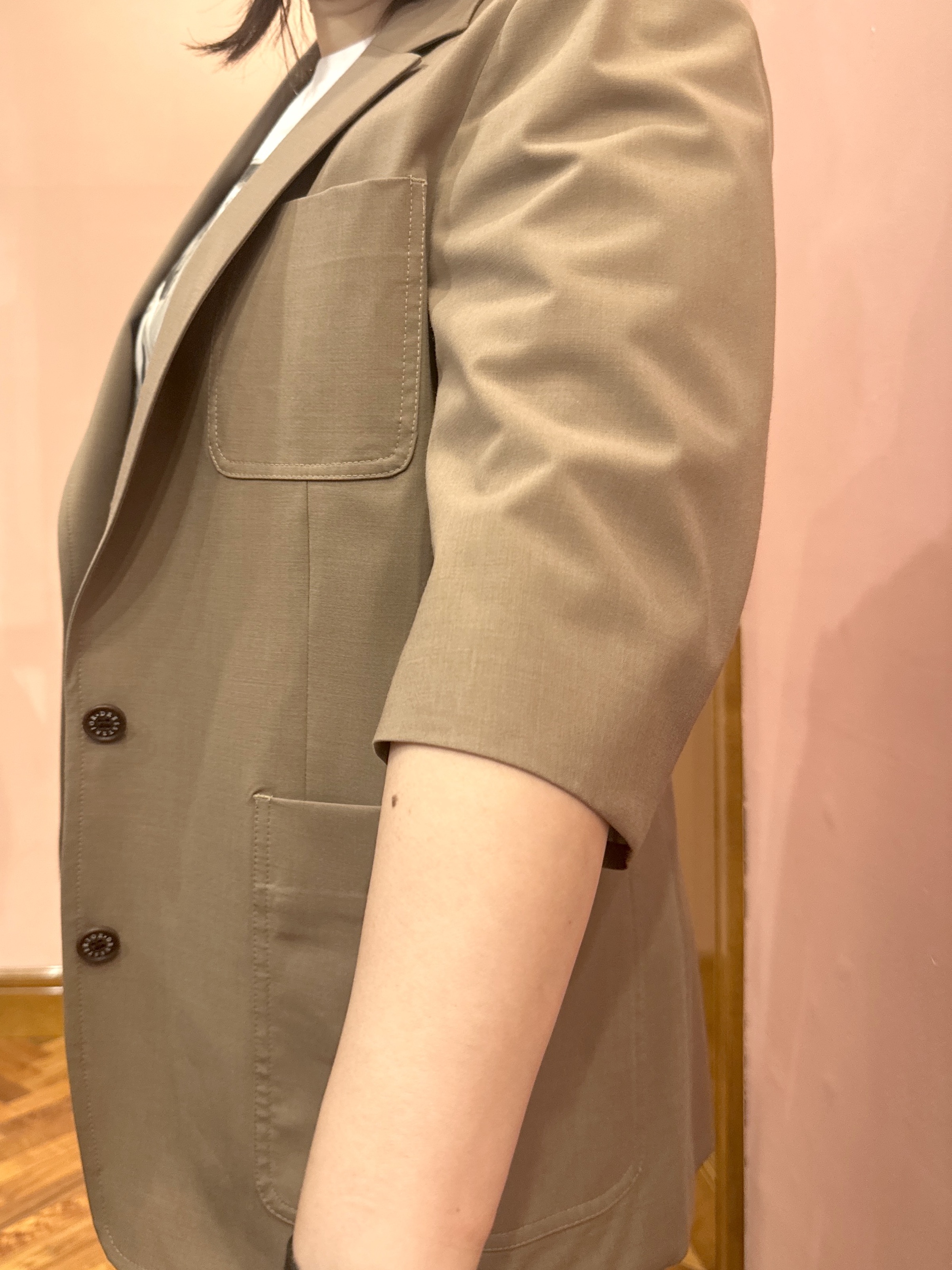 komatsuさんの「DRESSTERIOR｜【接触冷感/セットアップ可】 2WAYストレッチスリークオータージャケット」を使ったコーディネート