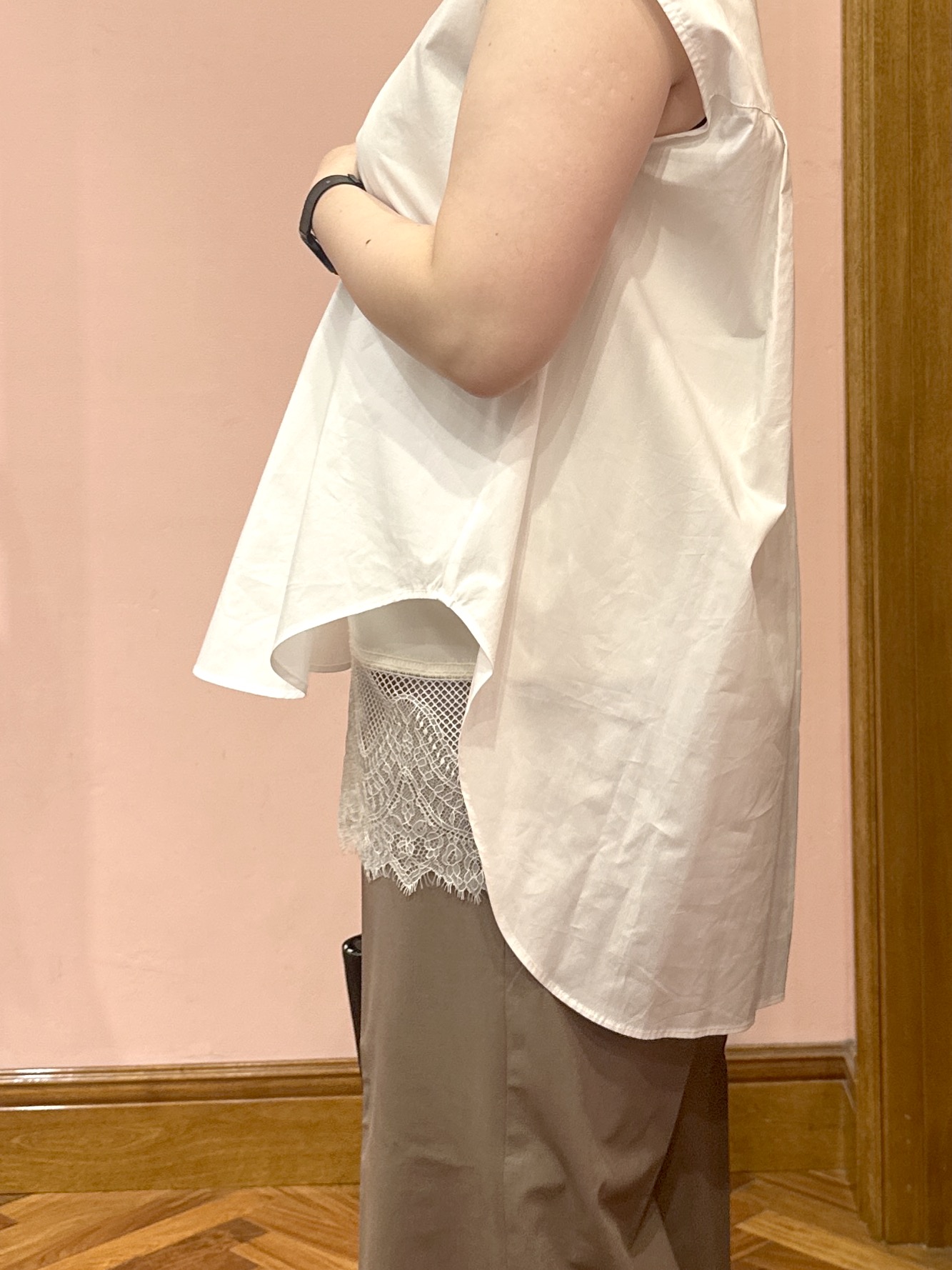komatsuさんの「DRESSTERIOR｜フレンチスリーブ スキッパーブラウス」を使ったコーディネート