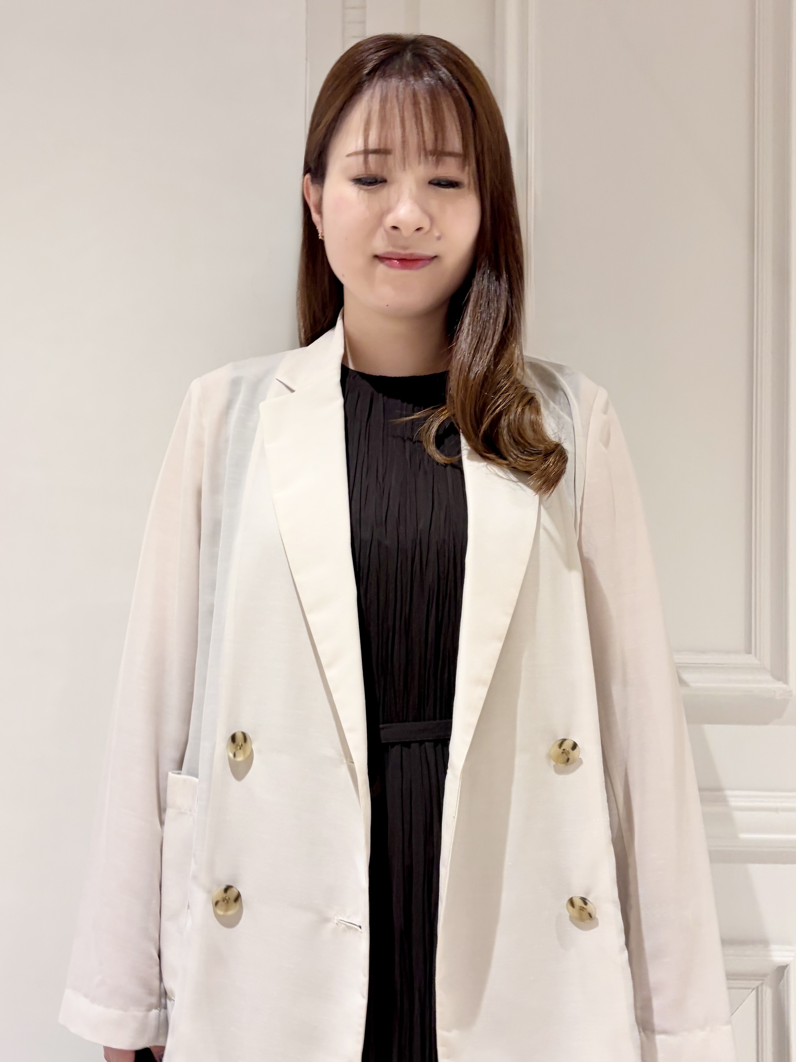 minowaさんの「DRESSTERIOR｜【接触冷感/防シワ機能/ウォッシャブル】クールタッチ リネンブレンドシアージャケット」を使ったコーディネート