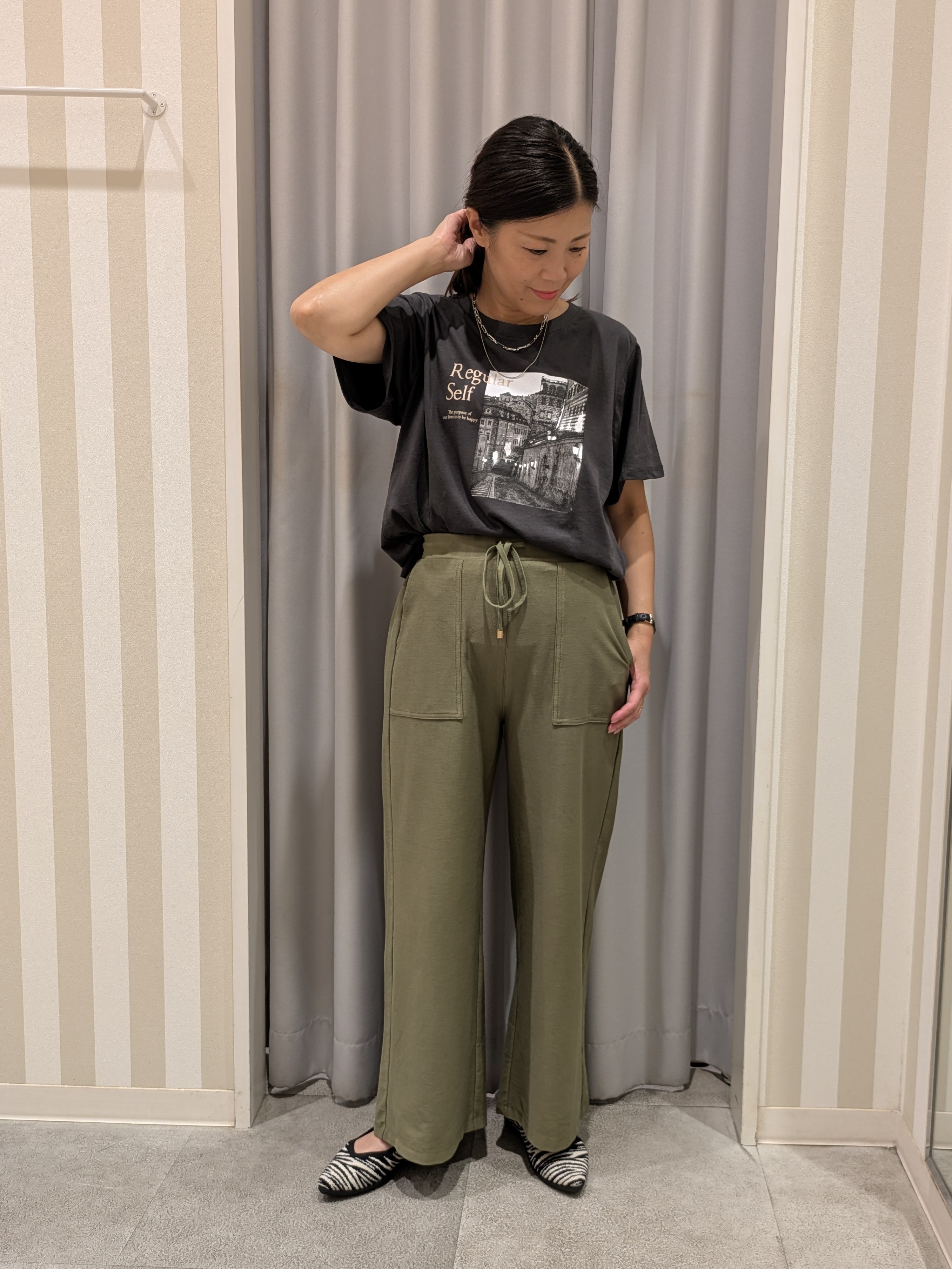 𝐂𝐡𝐢𝐢 &hearts;(ちー)さんの「SHOO･LA･RUE｜【通気性〇/セットアップ可/S-LL/洗濯機可】メッシュテーラードジャケット」を使ったコーディネート