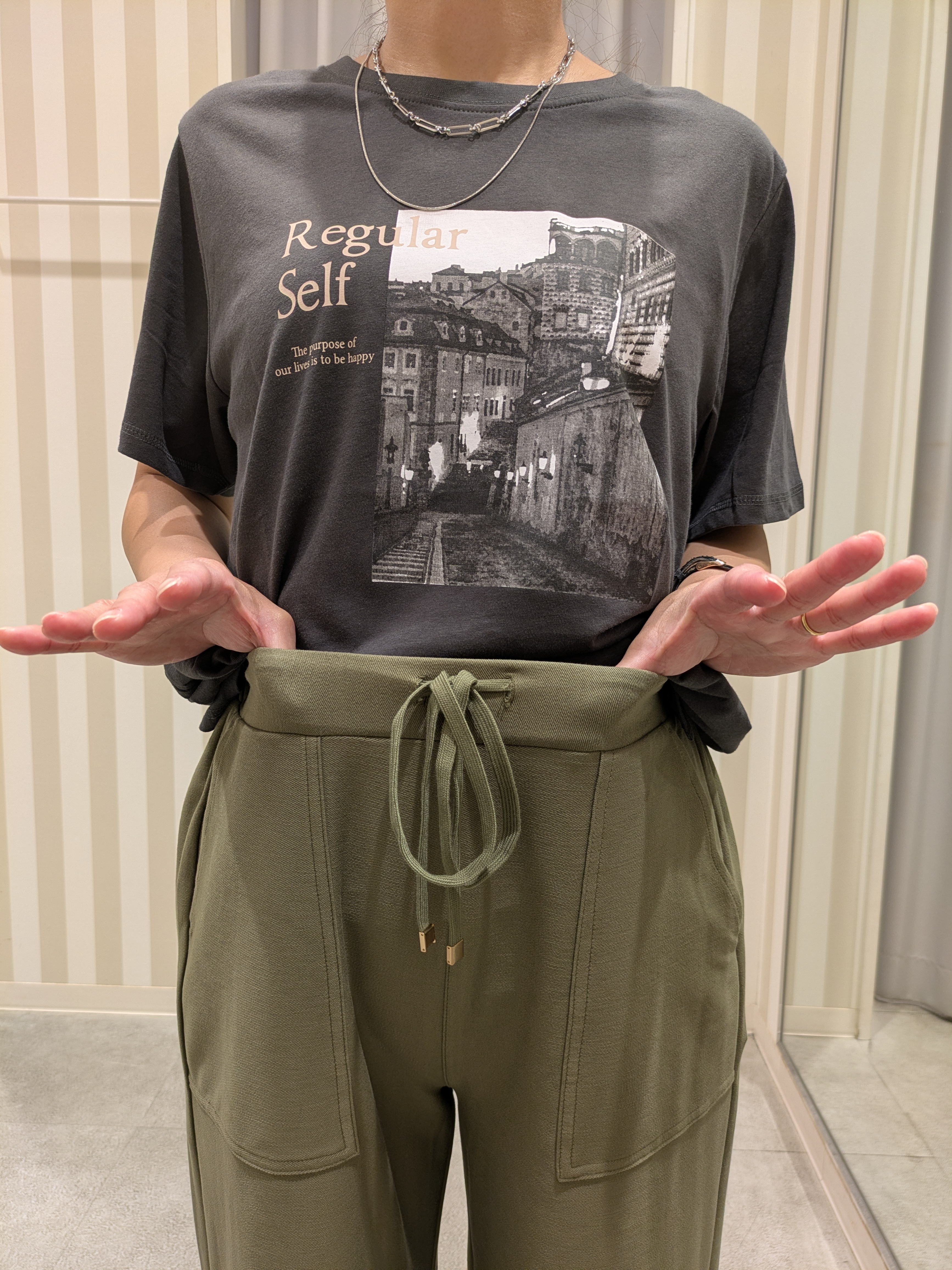 𝐂𝐡𝐢𝐢 &hearts;(ちー)さんの「SHOO･LA･RUE｜【通気性〇/セットアップ可/S-LL/洗濯機可】メッシュテーラードジャケット」を使ったコーディネート