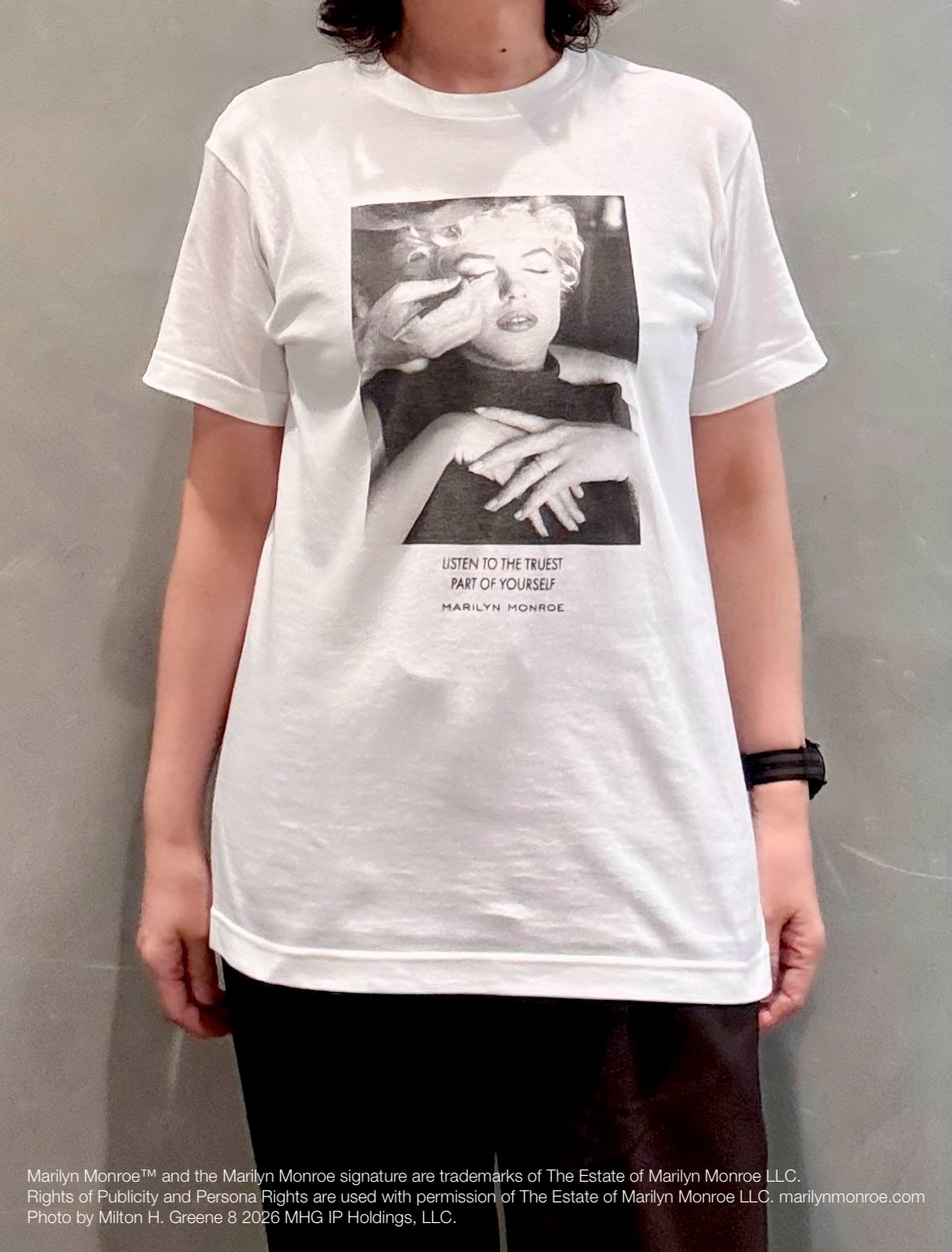 のぐみさんの「TAKEO KIKUCHI｜【別注】マリリン・モンロー/フォトTシャツ」を使ったコーディネート