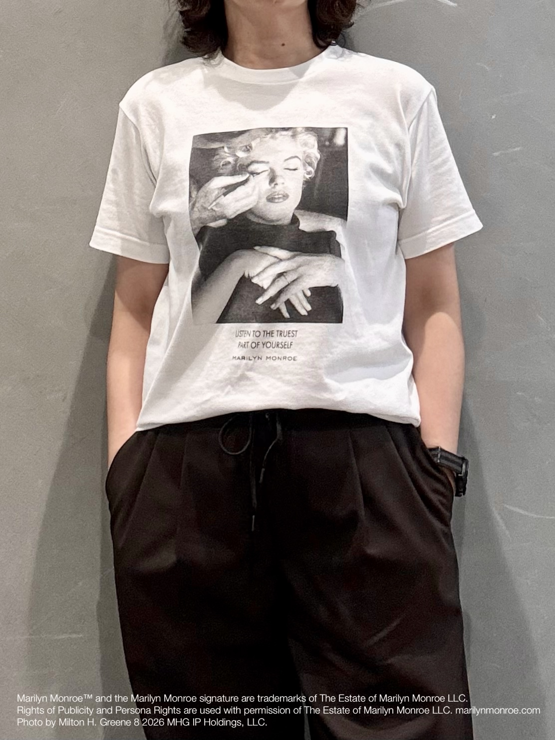 のぐみさんの「TAKEO KIKUCHI｜【別注】マリリン・モンロー/フォトTシャツ」を使ったコーディネート