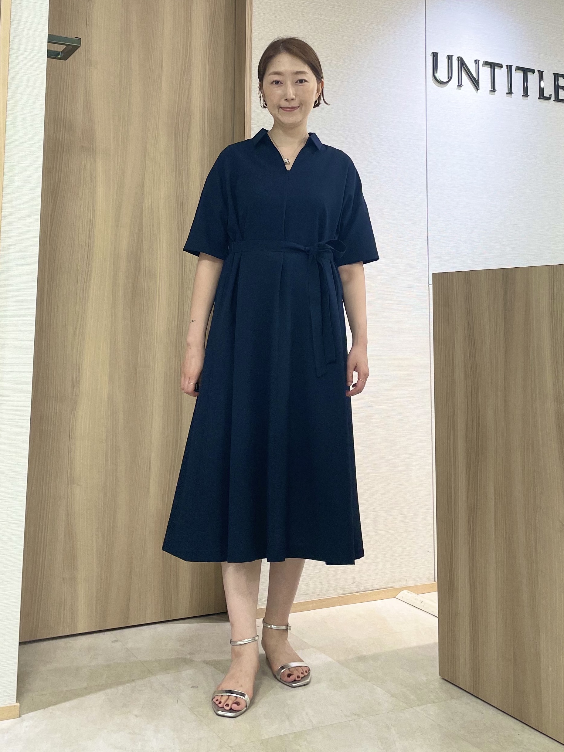 aliceさんの「UNTITLED｜【UVカット/接触冷感/通気性】エアリークールワンピース」を使ったコーディネート