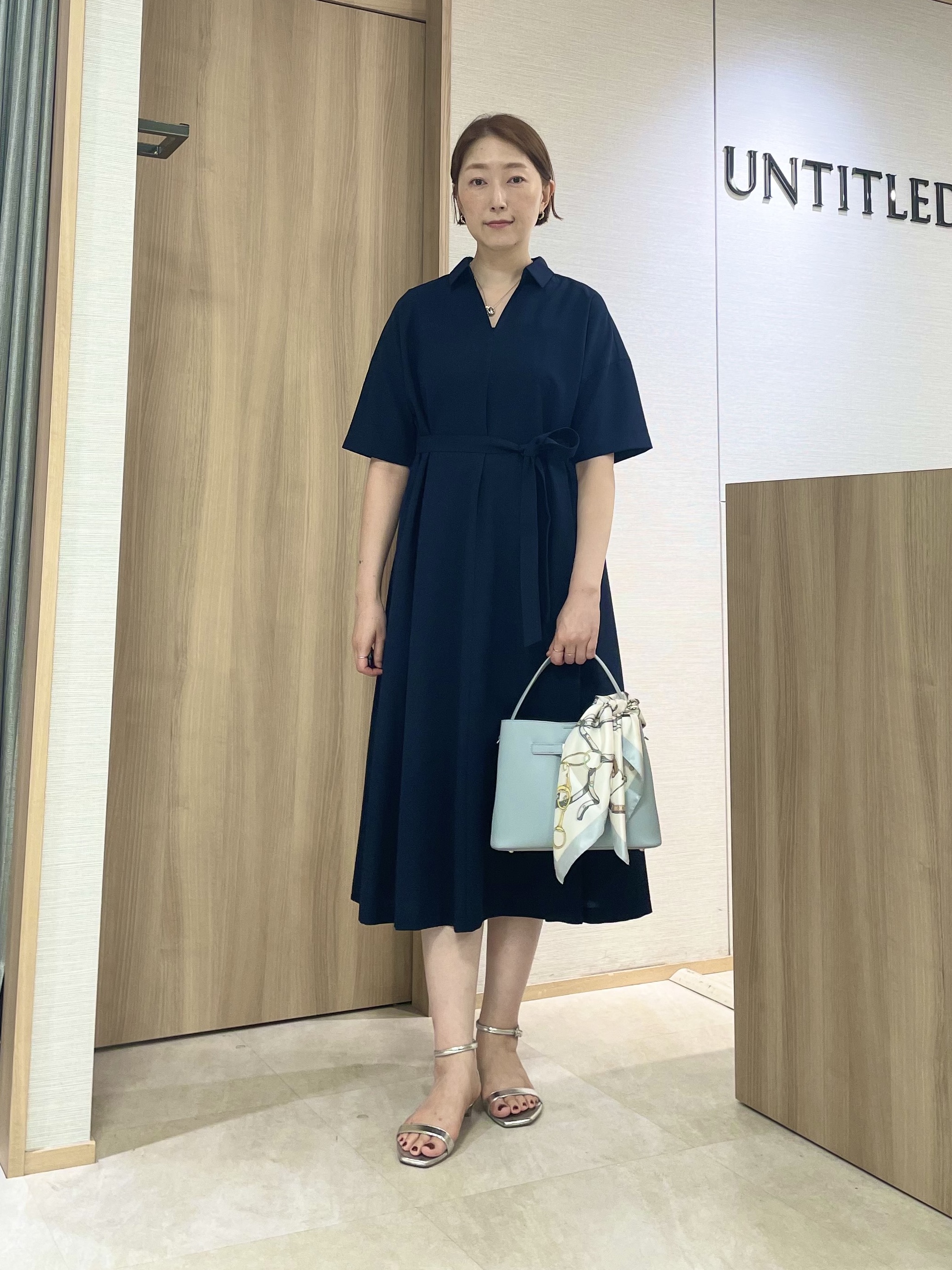 aliceさんの「UNTITLED｜【UVカット/接触冷感/通気性】エアリークールワンピース」を使ったコーディネート