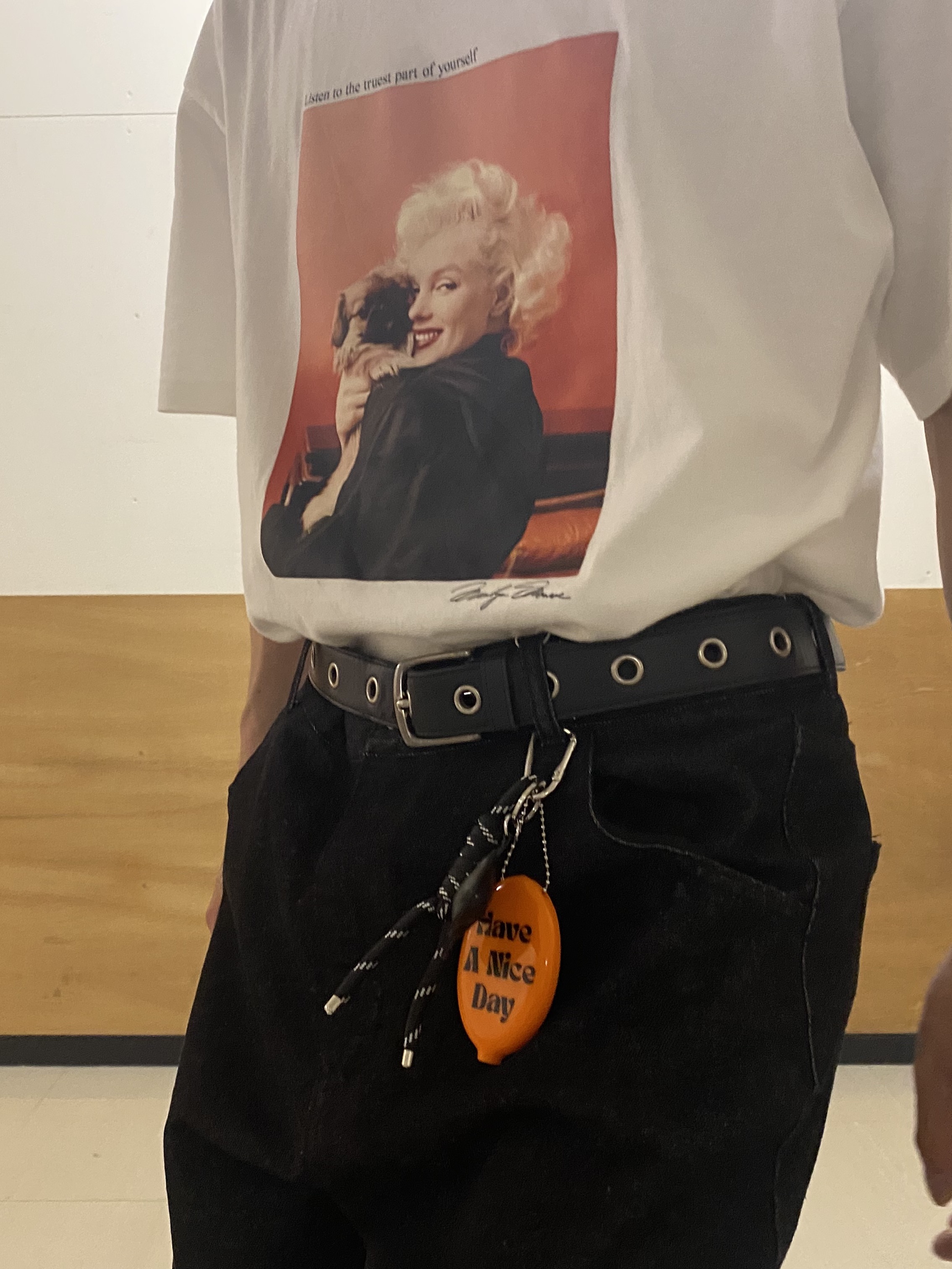 keyさんの「THE SHOP TK｜別注マリリン・モンロー / グラフィック半袖Tシャツ」を使ったコーディネート