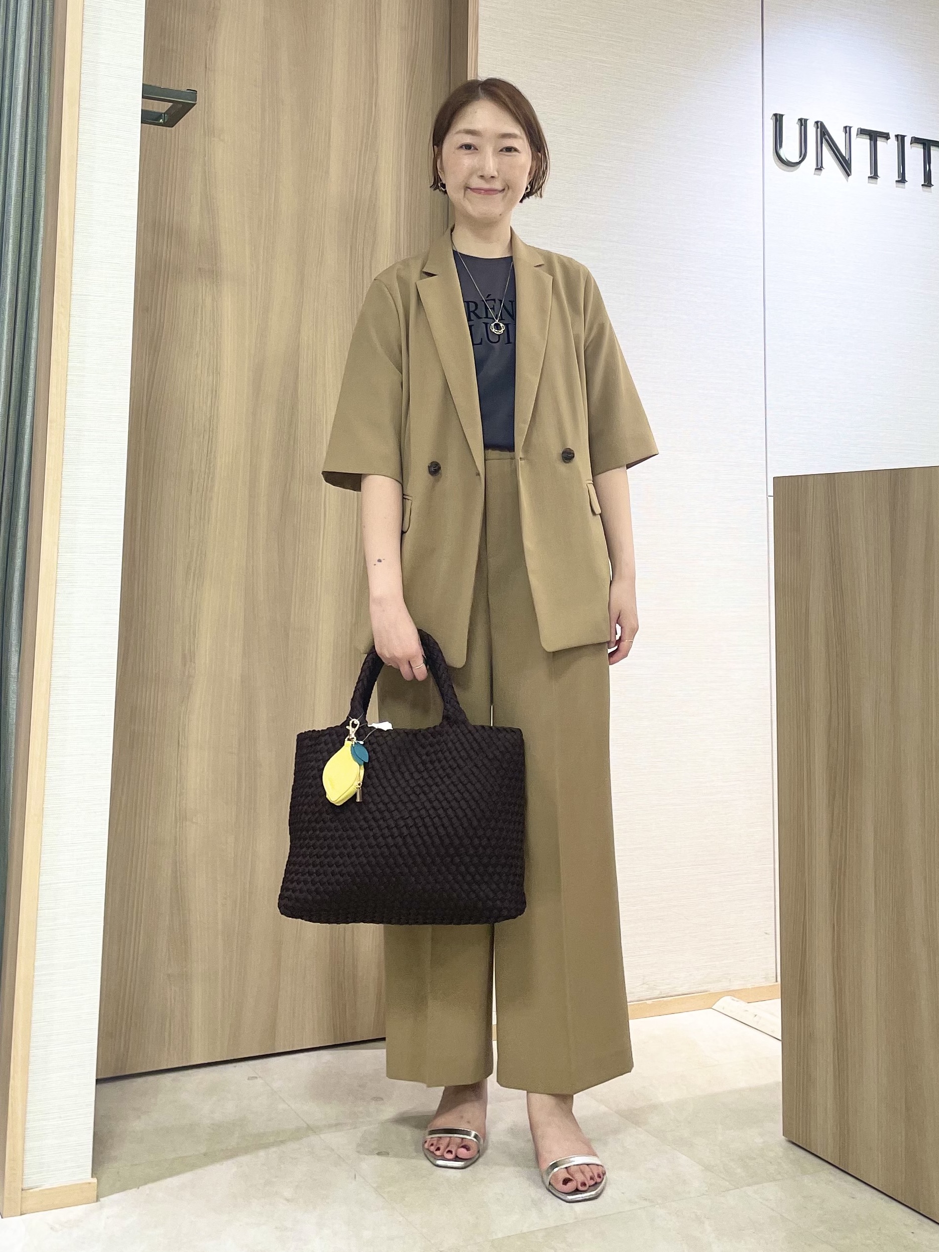 aliceさんの「UNTITLED｜【セットアップ可/UVカット/通気性】エアリークール半袖ジャケット」を使ったコーディネート
