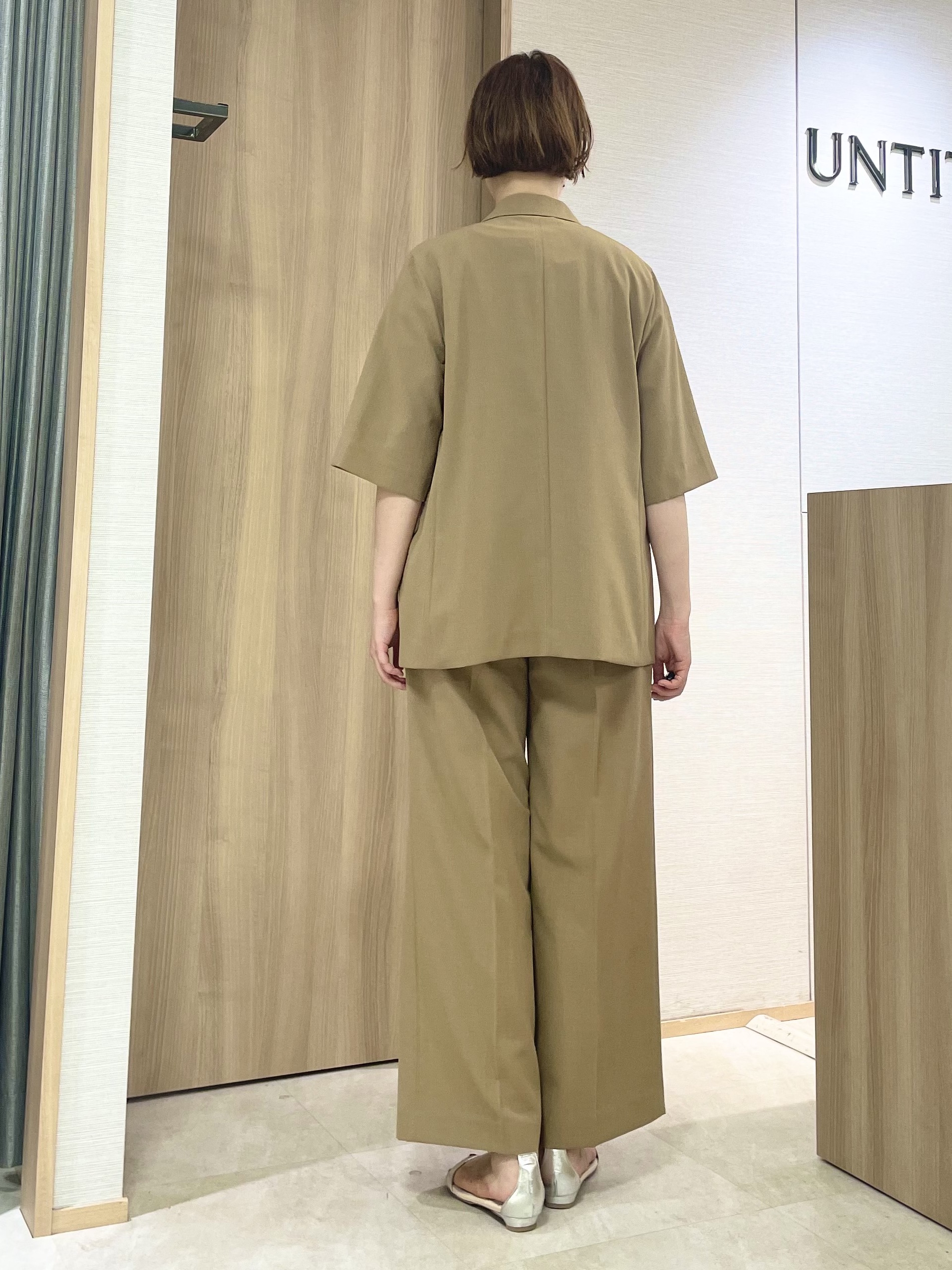 aliceさんの「UNTITLED｜【セットアップ可/UVカット/通気性】エアリークール半袖ジャケット」を使ったコーディネート