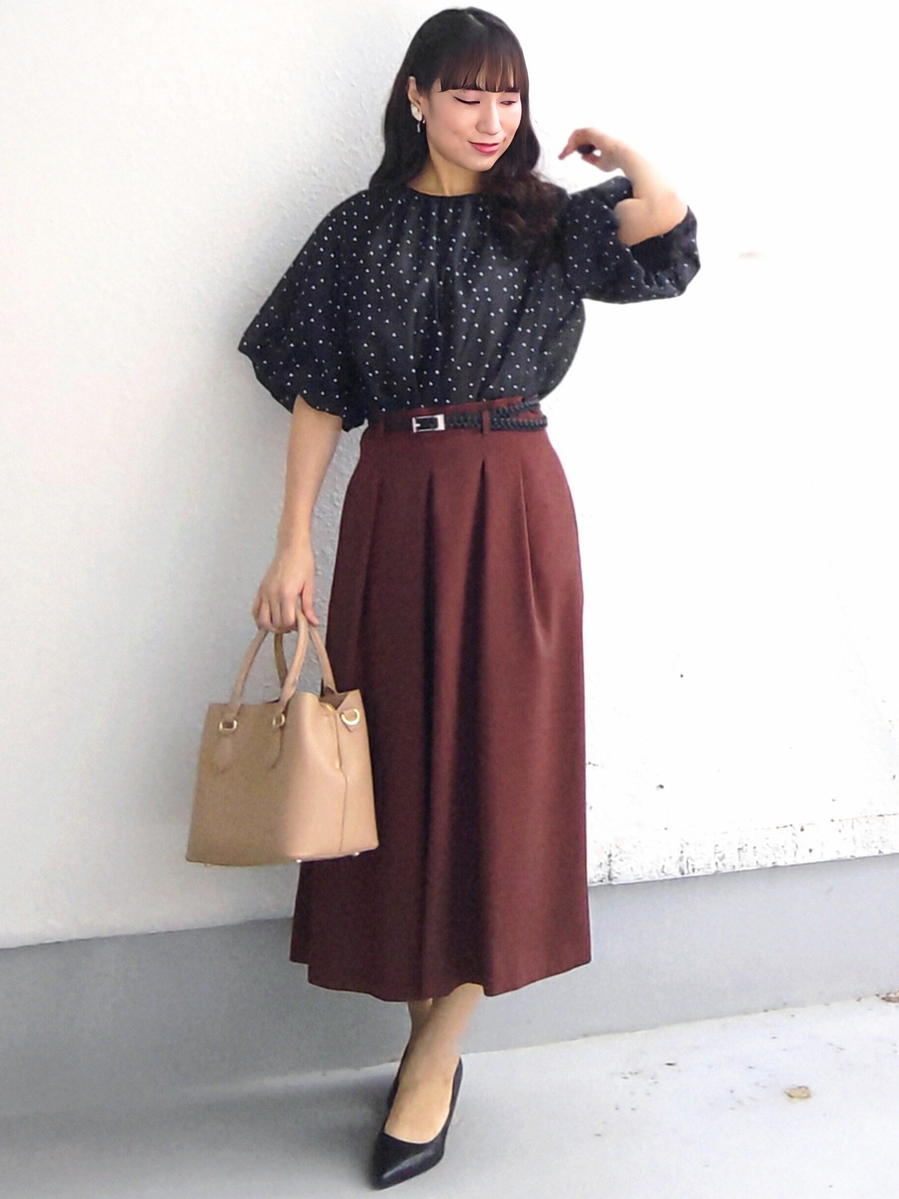 keinaさんの「SunaUna｜シアードットブラウス」を使ったコーディネート