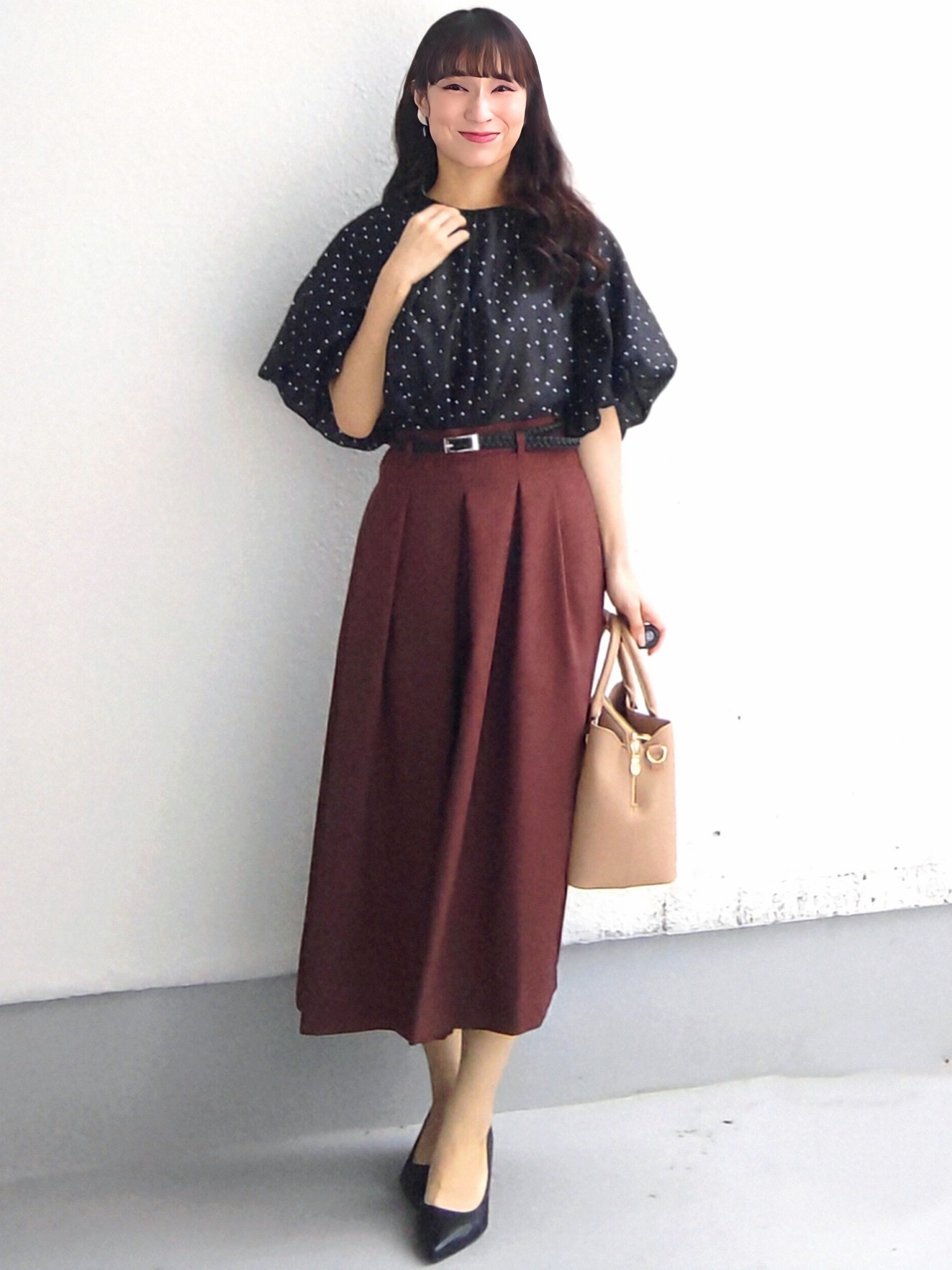 keinaさんの「SunaUna｜シアードットブラウス」を使ったコーディネート