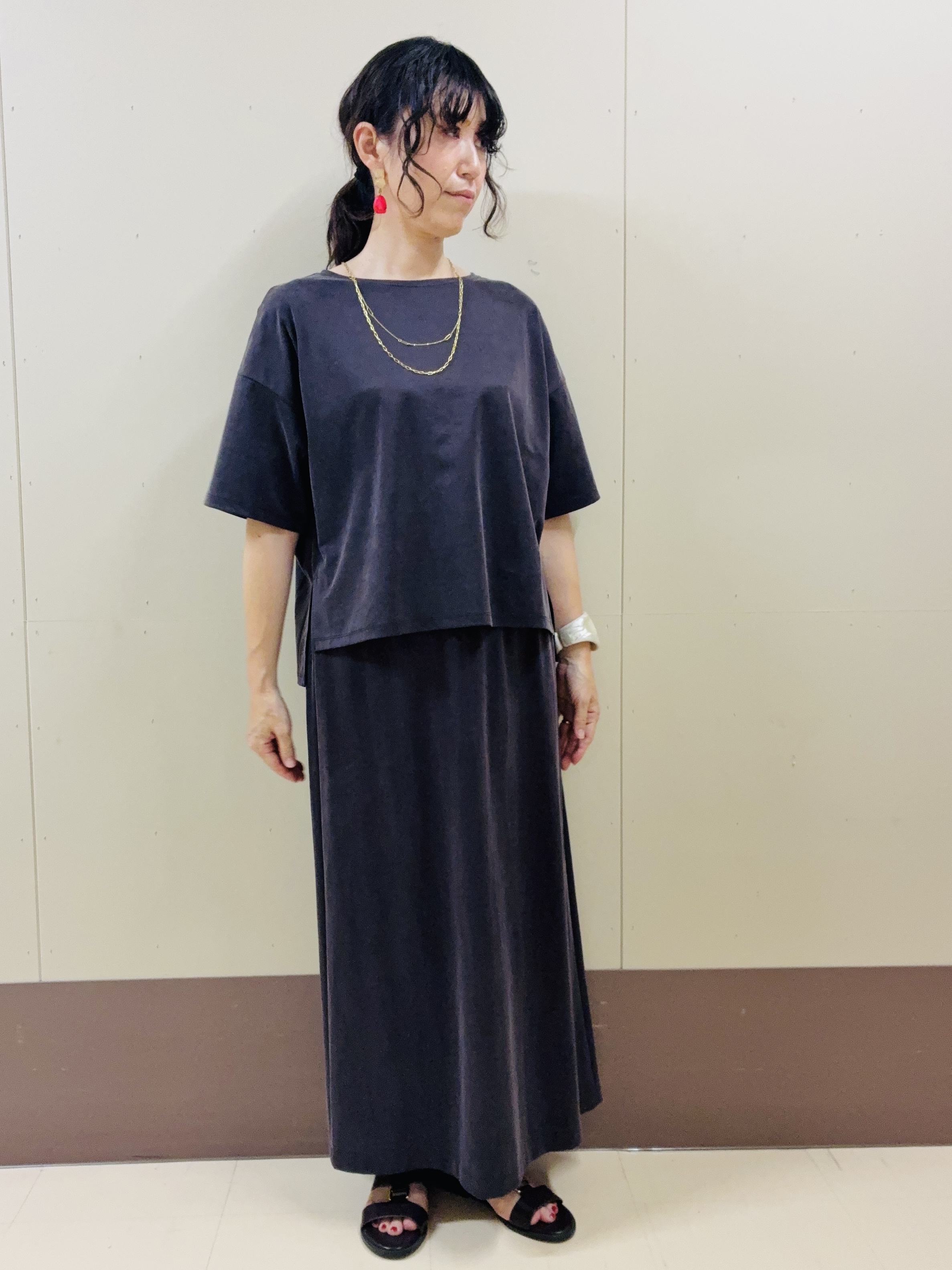 Noriさんの「UNTITLED｜【セットアップ可/接触冷感】ヴィンテージライクプルオーバー」を使ったコーディネート