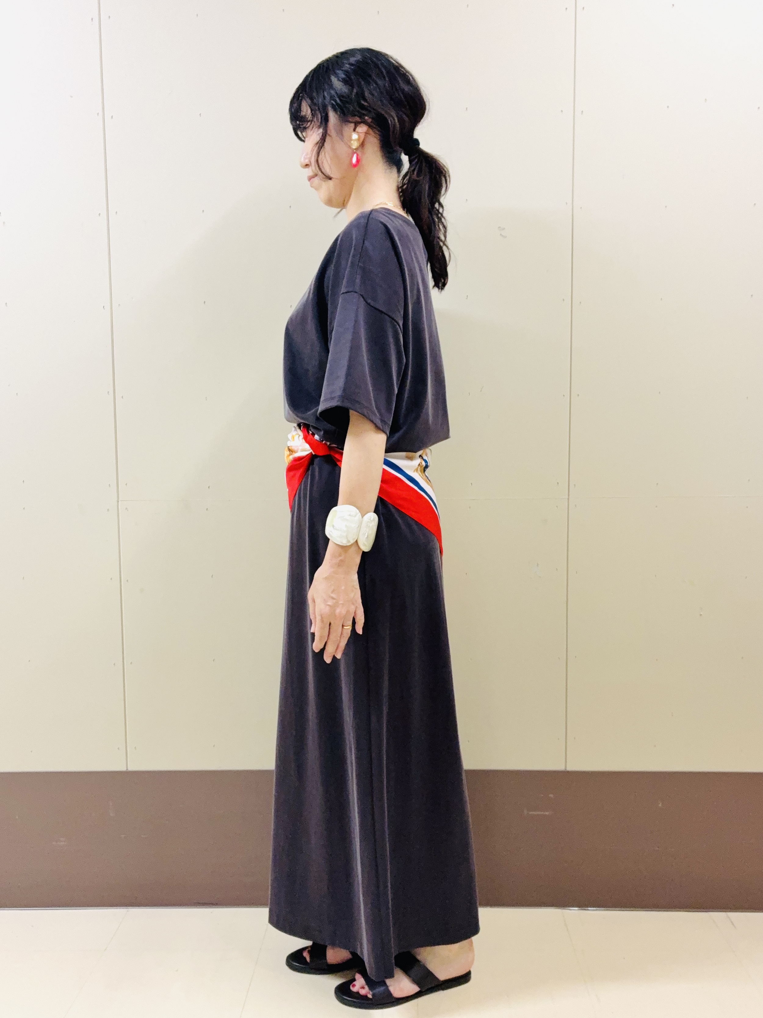 Noriさんの「UNTITLED｜【セットアップ可/接触冷感】ヴィンテージライクプルオーバー」を使ったコーディネート