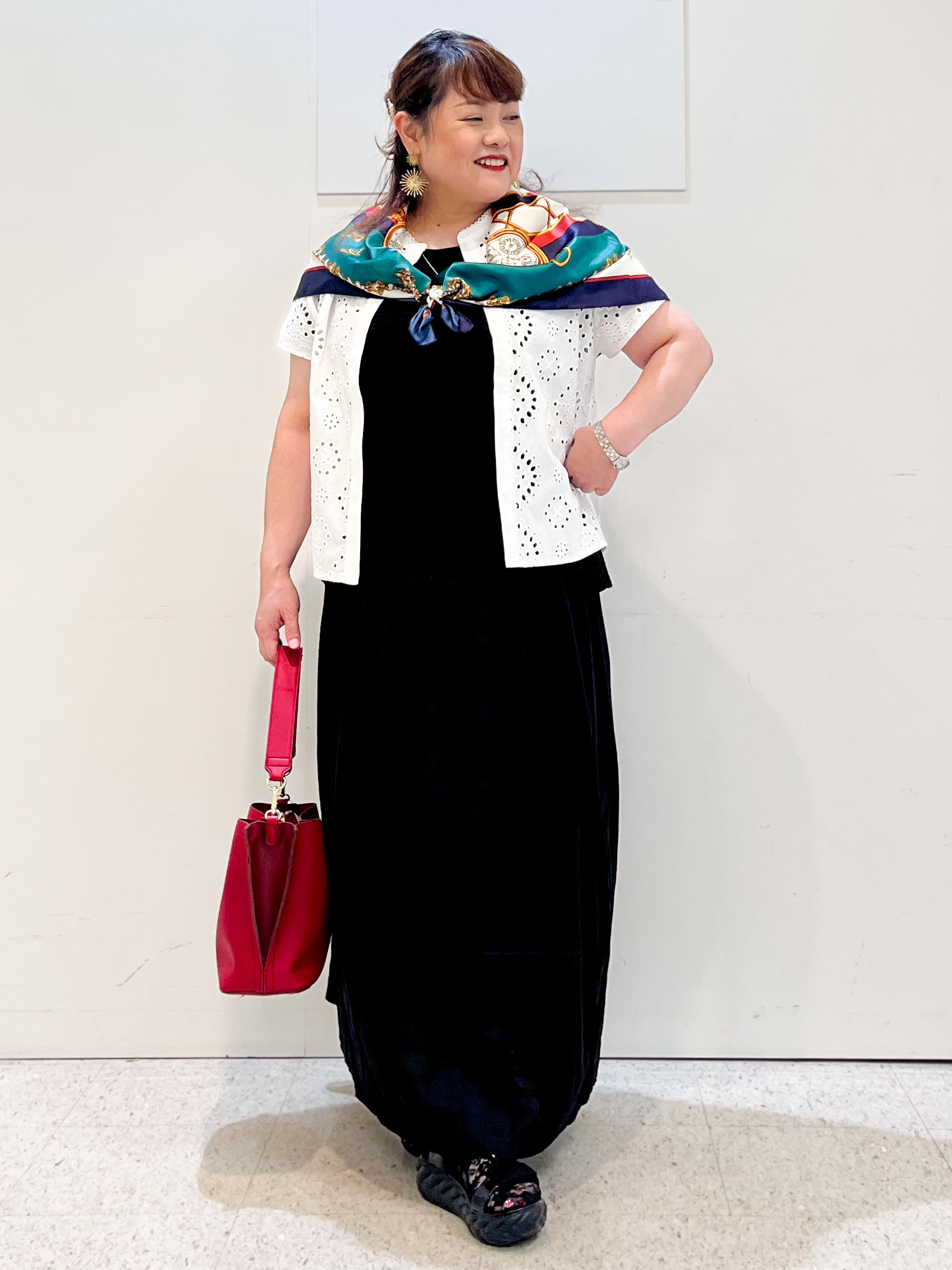 kimmyさんの「Reflect｜【通勤◎】カットワーク刺繍レース シャツブラウス」を使ったコーディネート