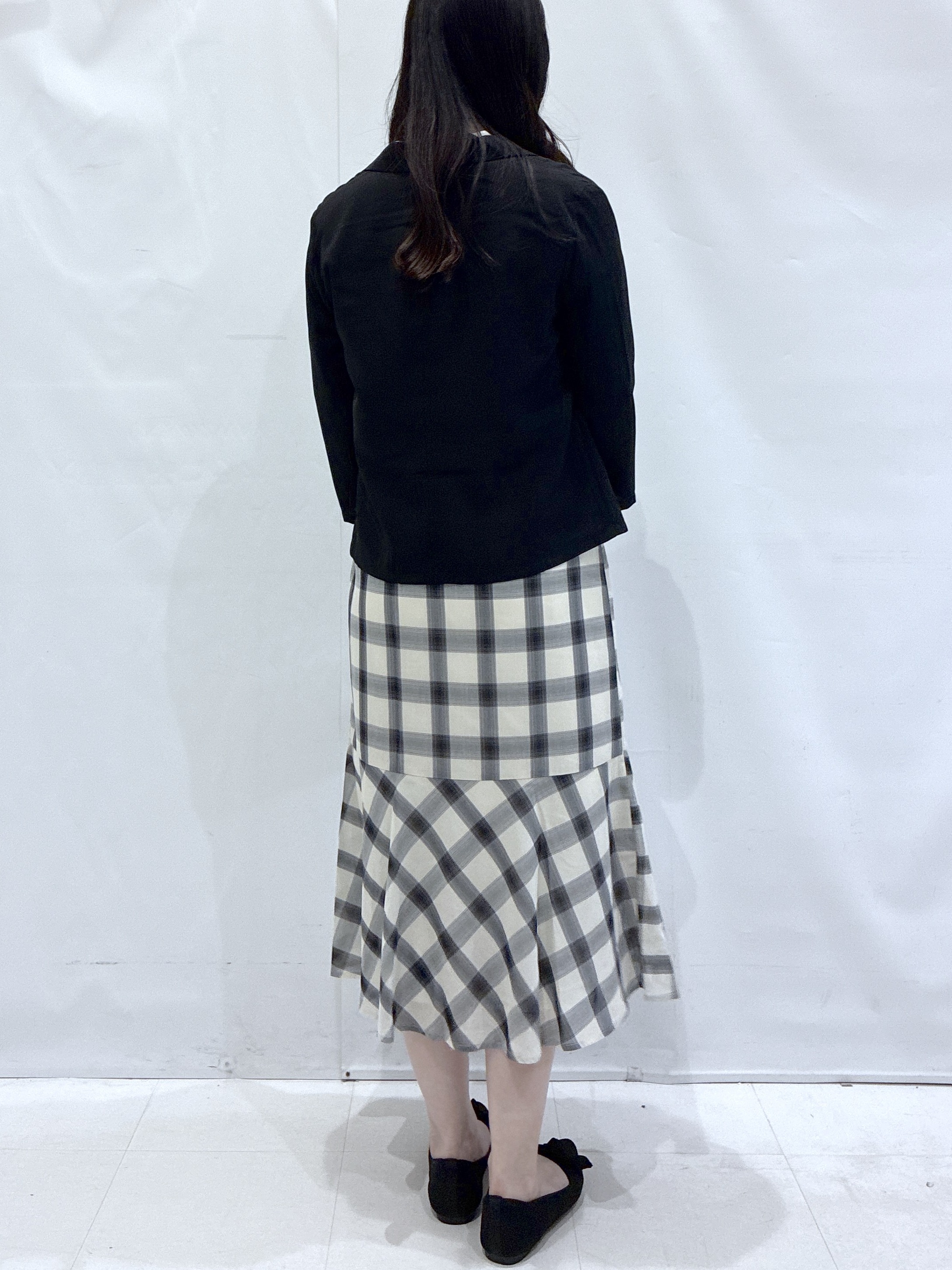 komaさんの「OPAQUE.CLIP｜【接触冷感／防シワ】ひんやり7分袖テーラードジャケット《洗濯機OK》」を使ったコーディネート