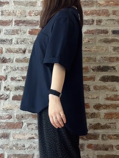 tokiさんの「THE SHOP TK｜【M-XL/さりげなく二の腕カバー】5分袖Wポケットシャツ」を使ったコーディネート